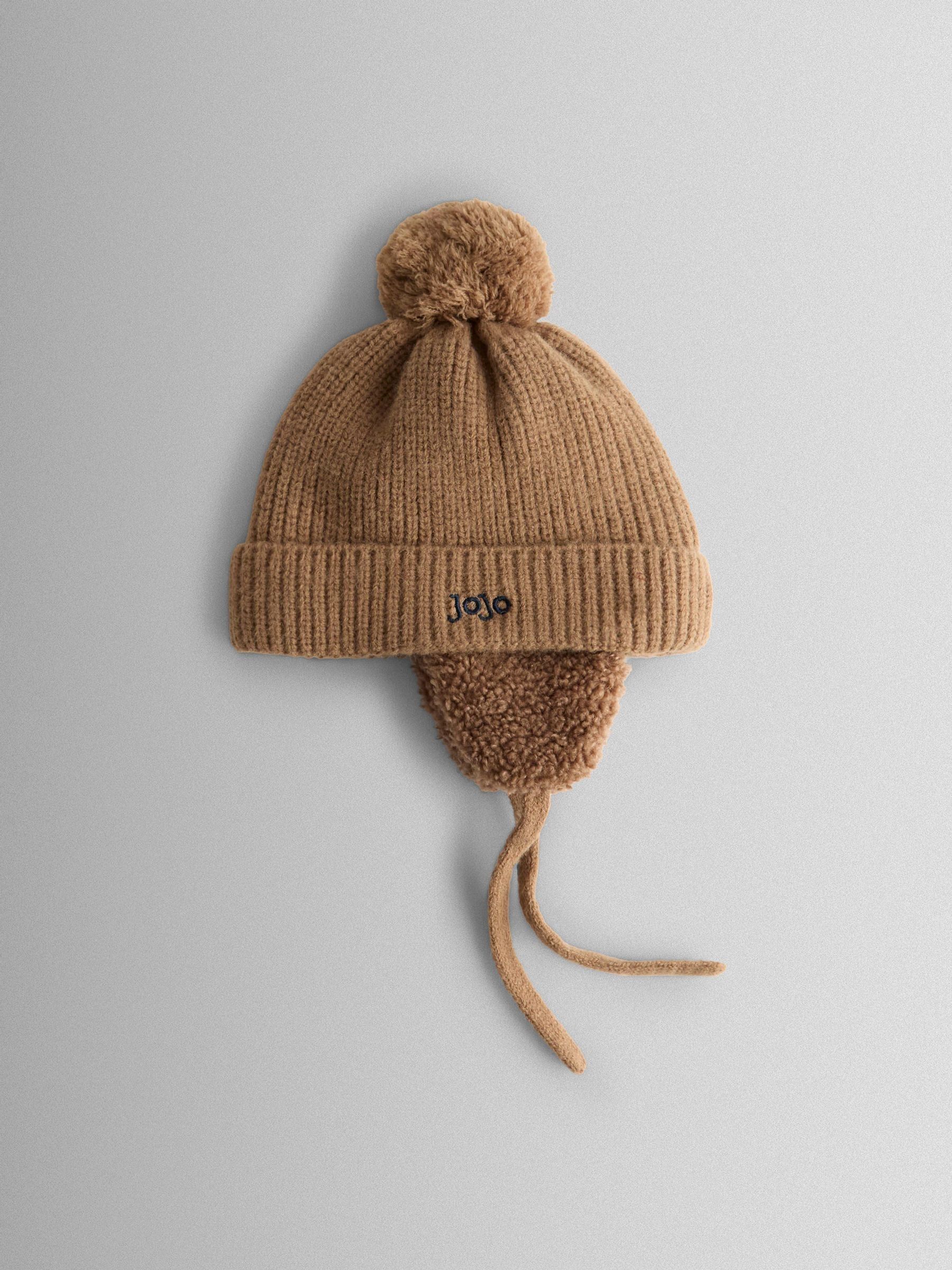 Stone Cosy Pom Pom Rib Hat - Image 1 of 4
