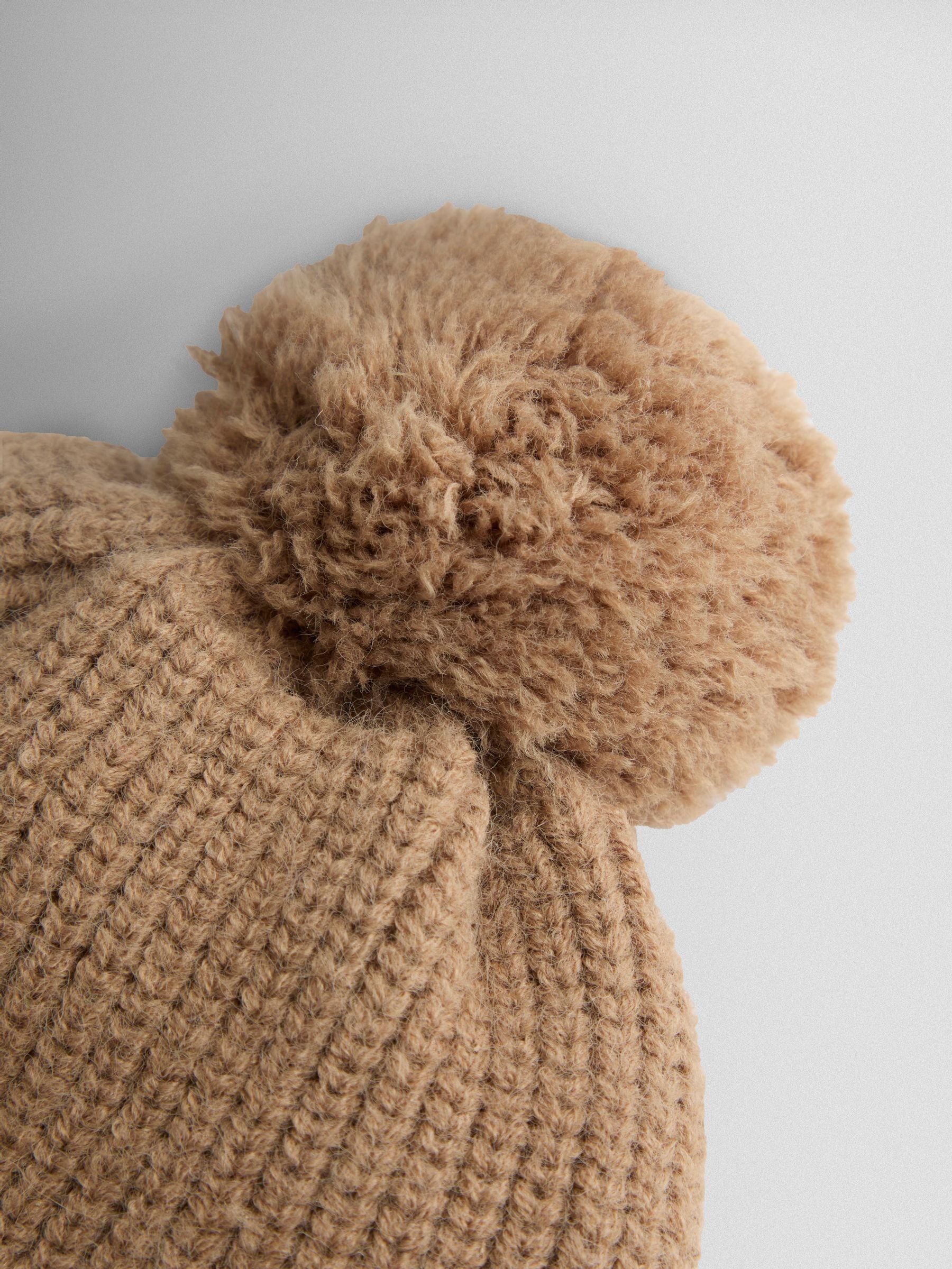 Stone Cosy Pom Pom Rib Hat - Image 4 of 4