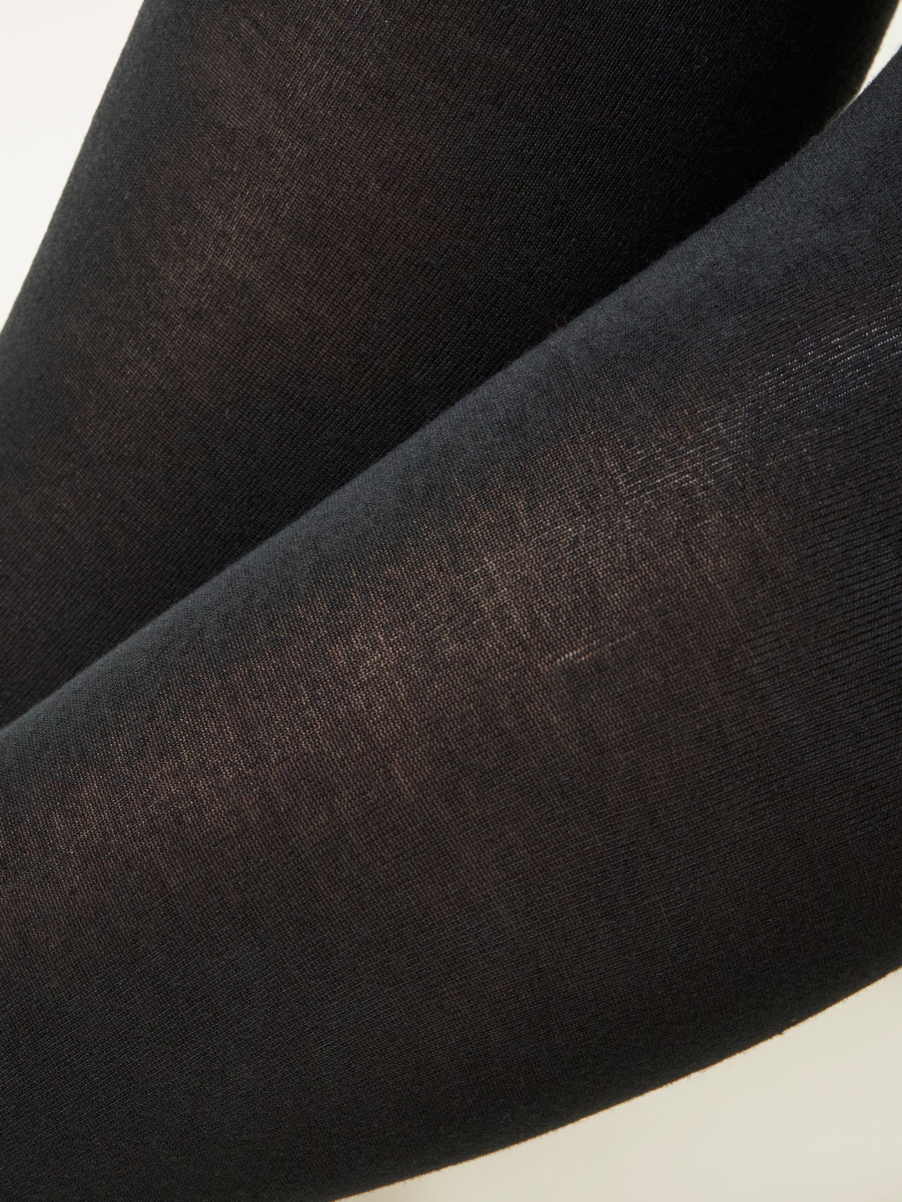 Black Thick Plain Tights - Image 1 of 2