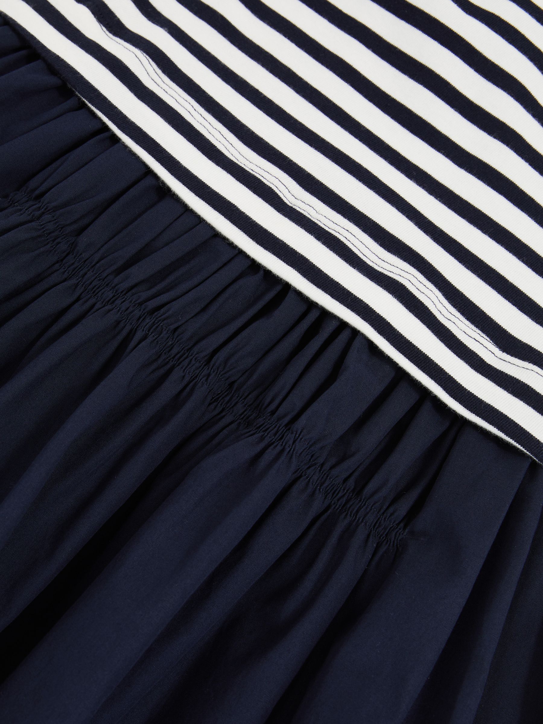 3-9 yrs Cotton Layered Sleeveless Midi Dress in Navy - Image 4 of 4