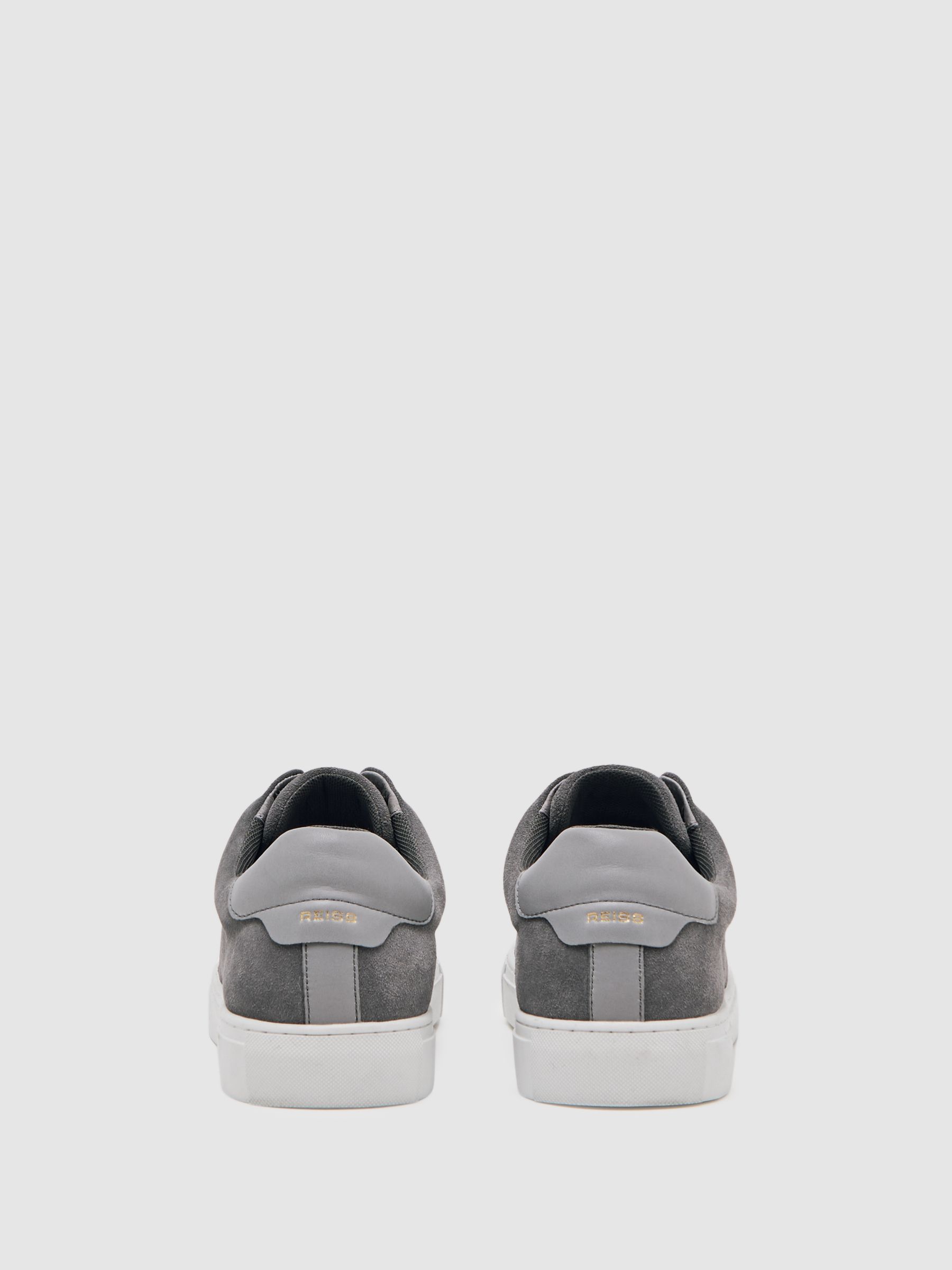 Suede Slip-On Elasticated Trainers in Grey - image 3