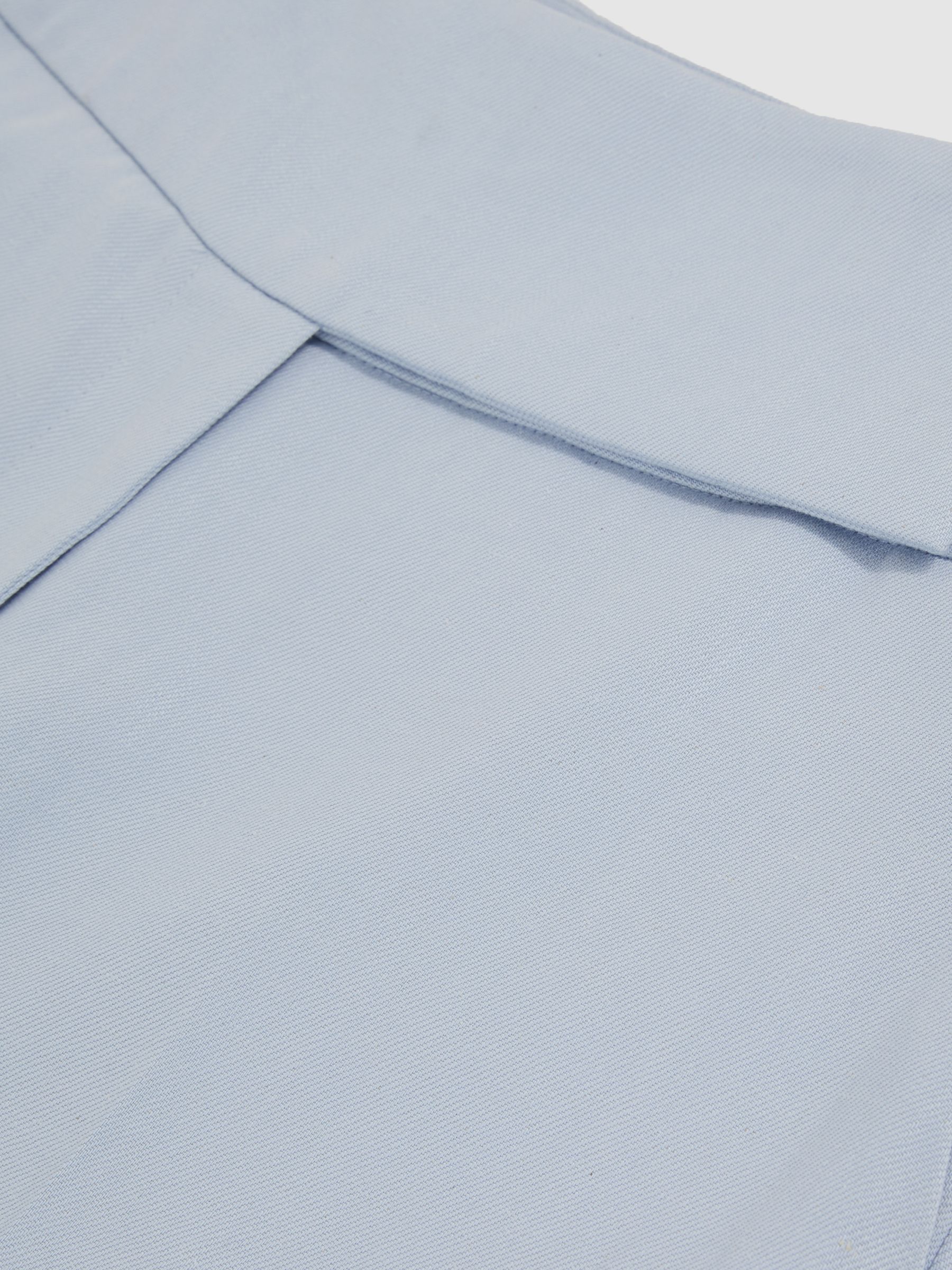 Lyocell-Linen Wide-Leg Trousers in Blue - image 3