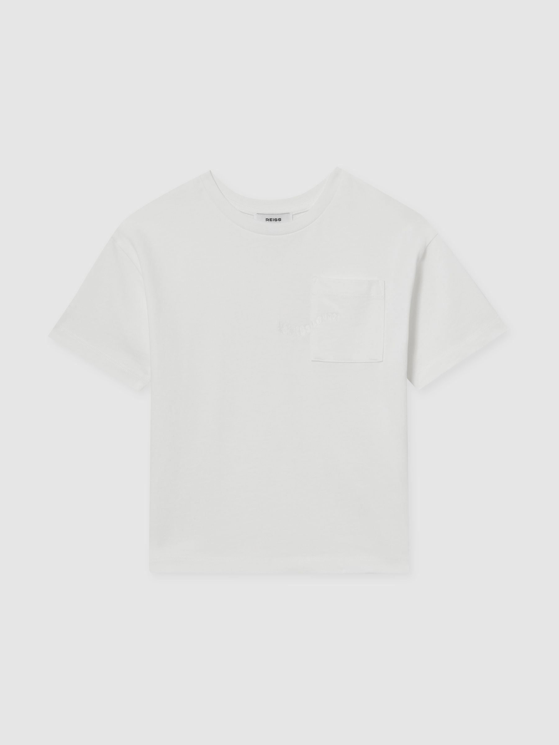 13-14 yrs Cotton Palm-Embroidery Oversize T-Shirt in Off White - Image 1 of 5 13-14 yrs Cotton Palm-Embroidery Oversize T-Shirt in Off White - Image 1 of 5