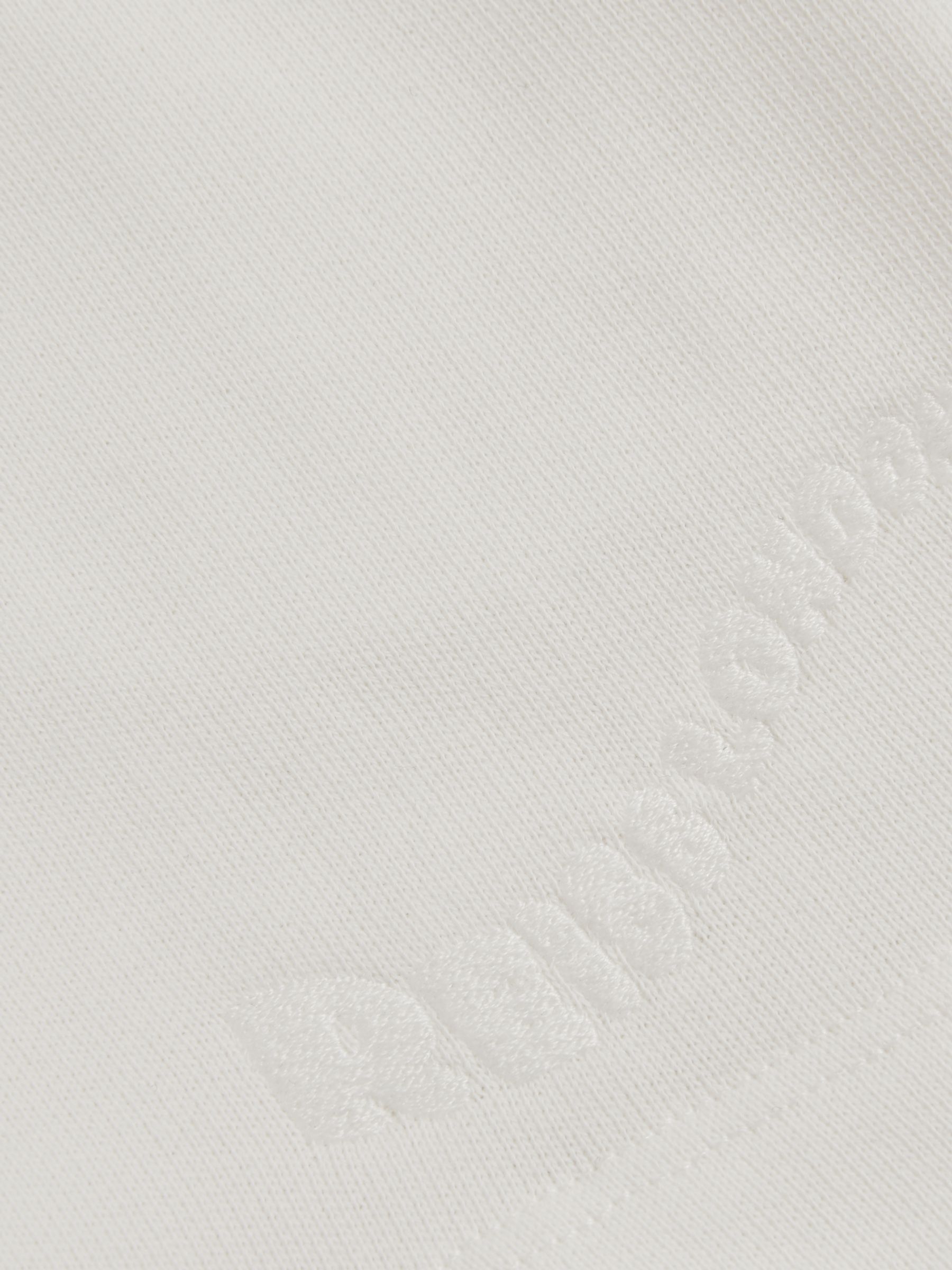3-9 yrs Cotton Brand-Embroidered Shorts in Off White - Image 5 of 5