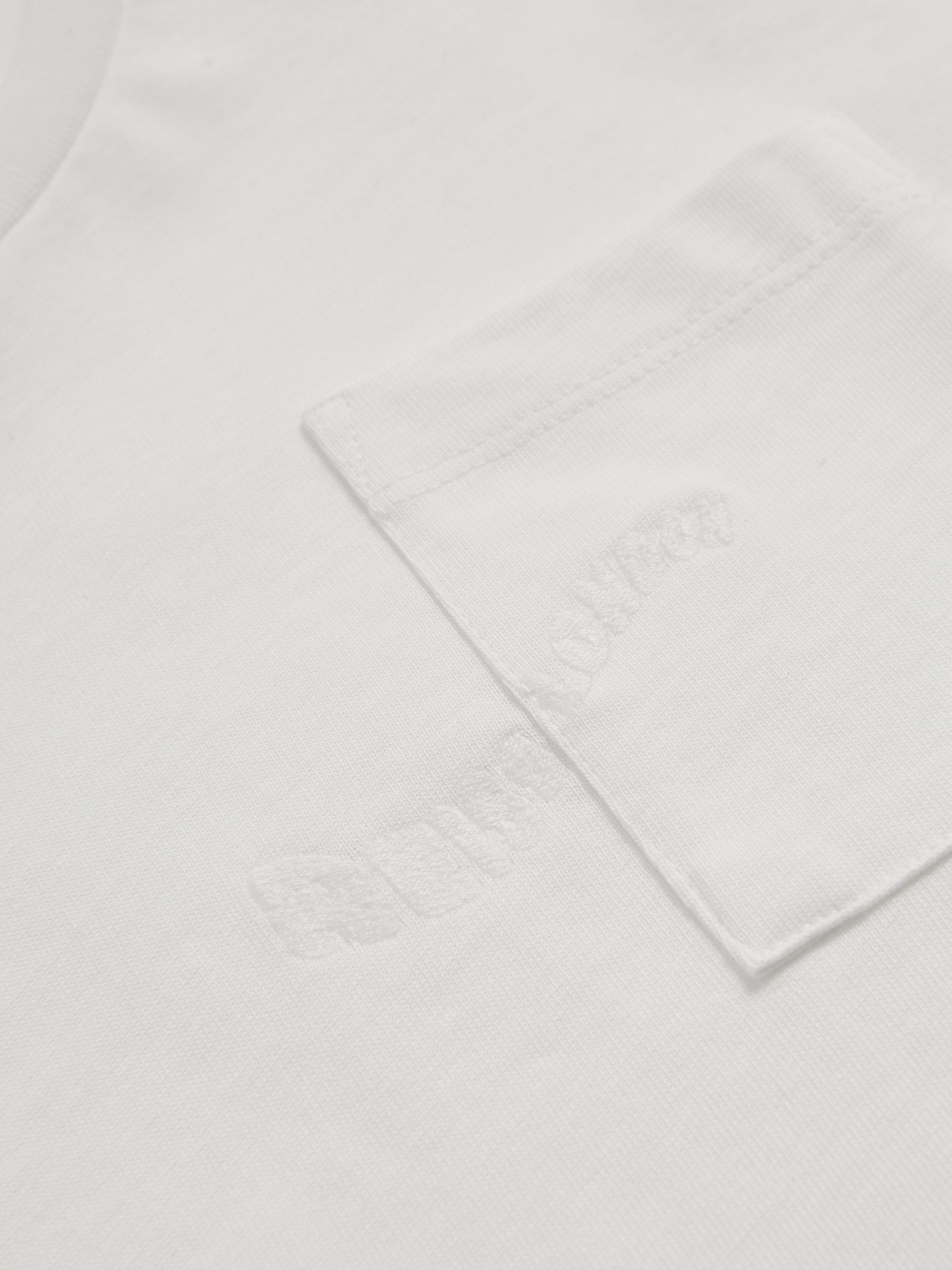 9-13 yrs Cotton Palm-Embroidery Oversize T-Shirt in Off White - Image 5 of 5