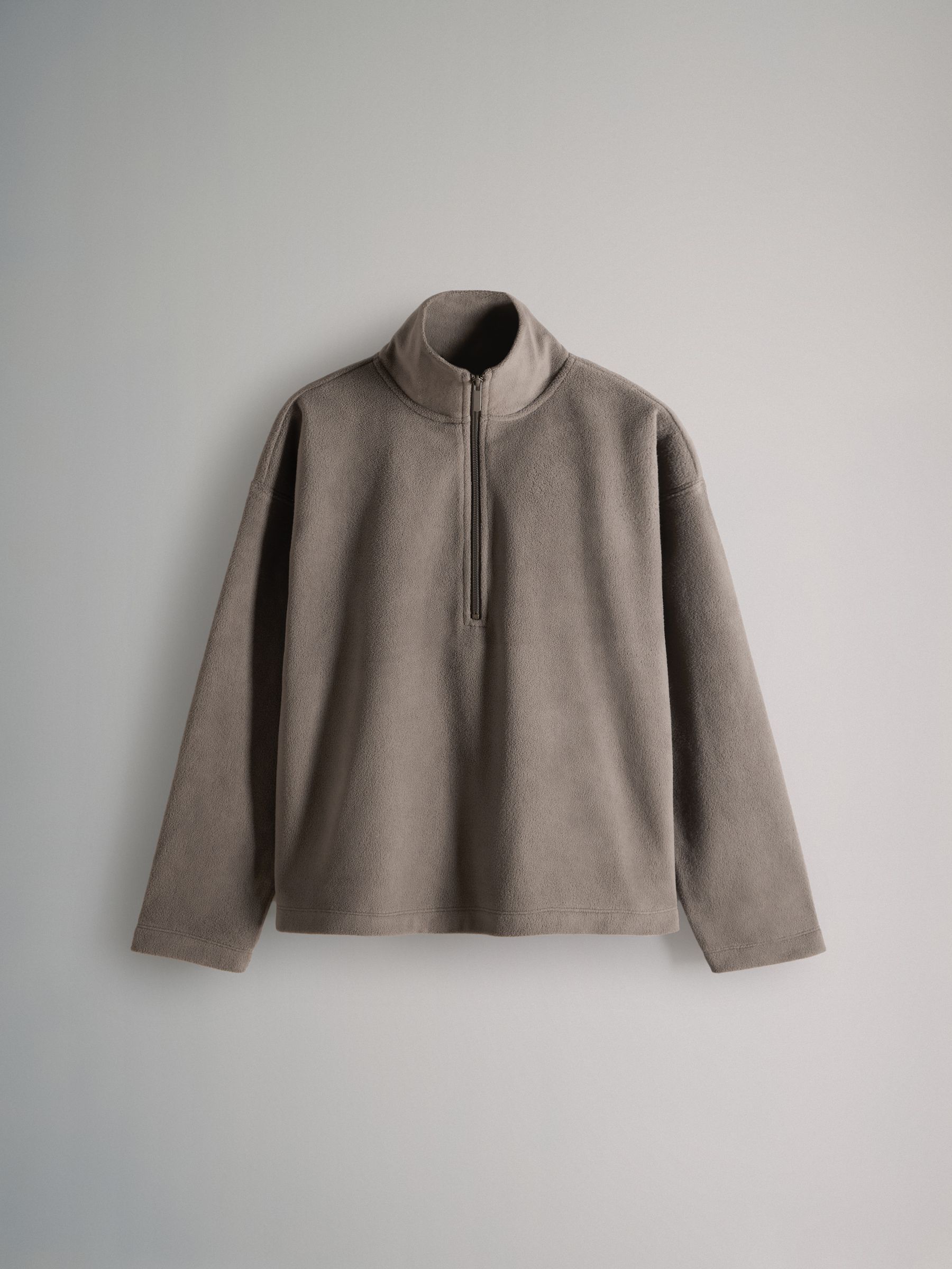 Black/Taupe Brown/Cream - 3 Pack Quarter Zip Microfleece Jumpers - Image 2 of 6
