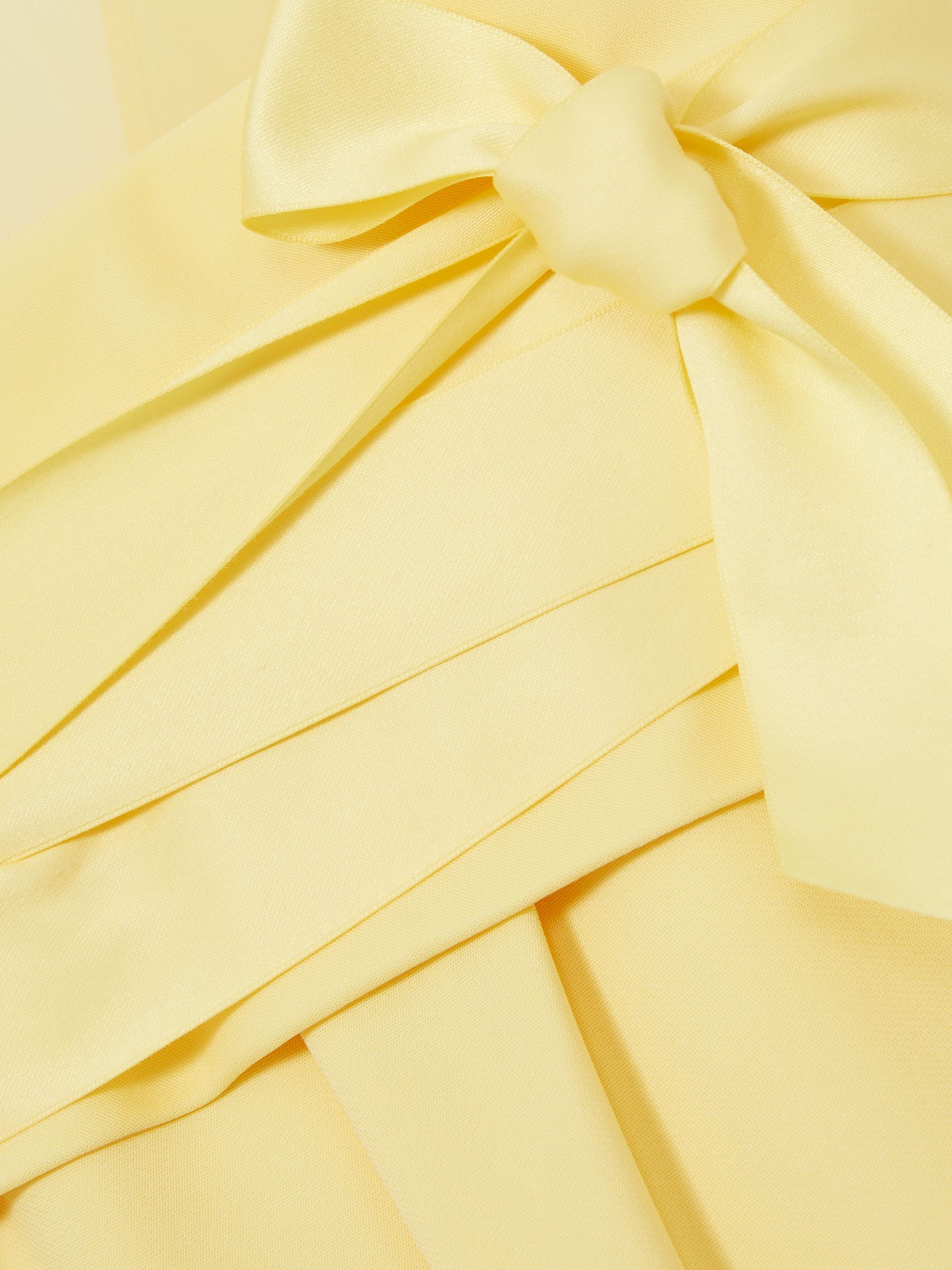 Atelier Ribbon-Tie Corset Shift Dress in Lemon - Image 6 of 6
