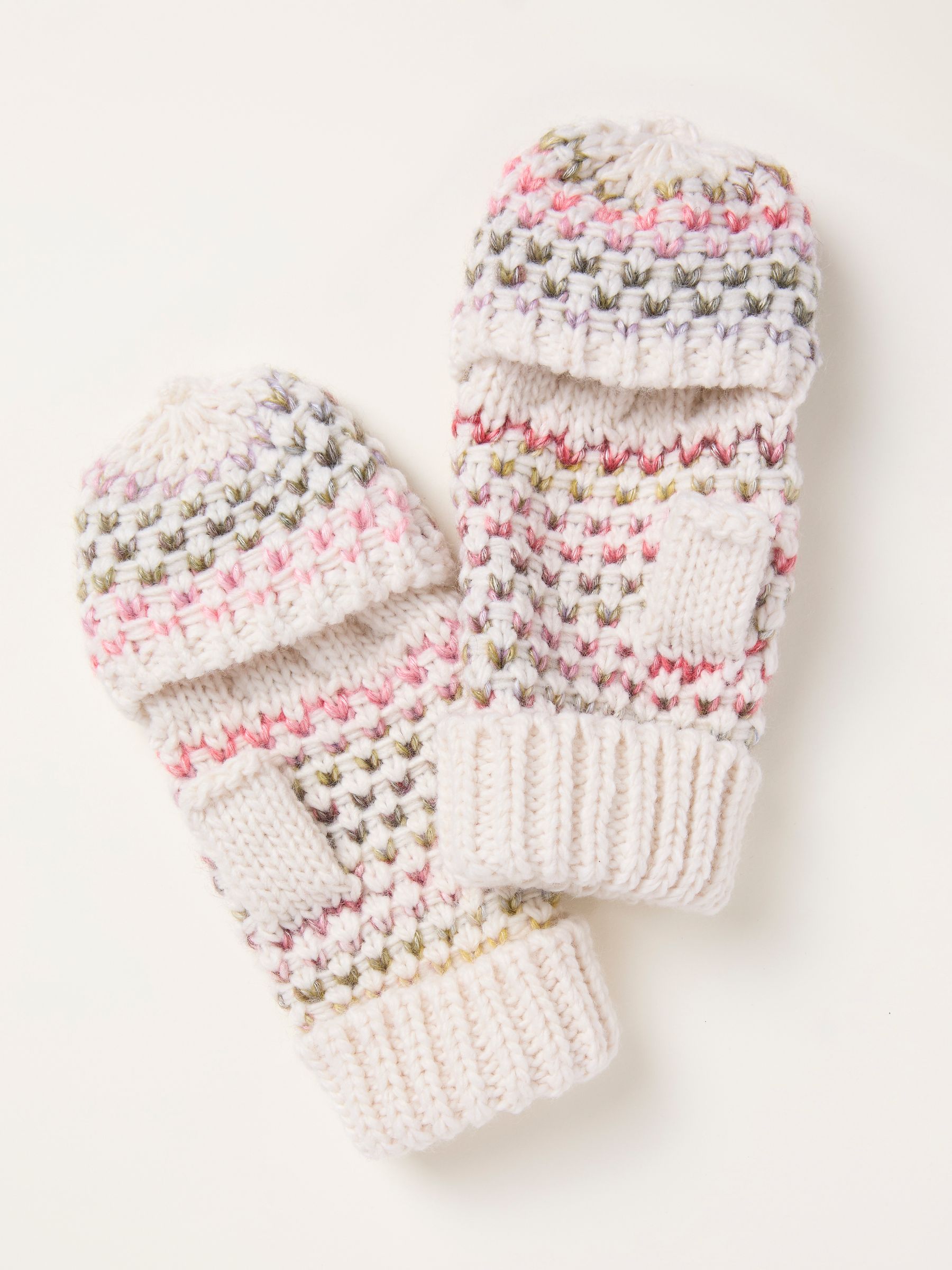 Ivory Space Dye Overflap Gloves - Image 2 of 2