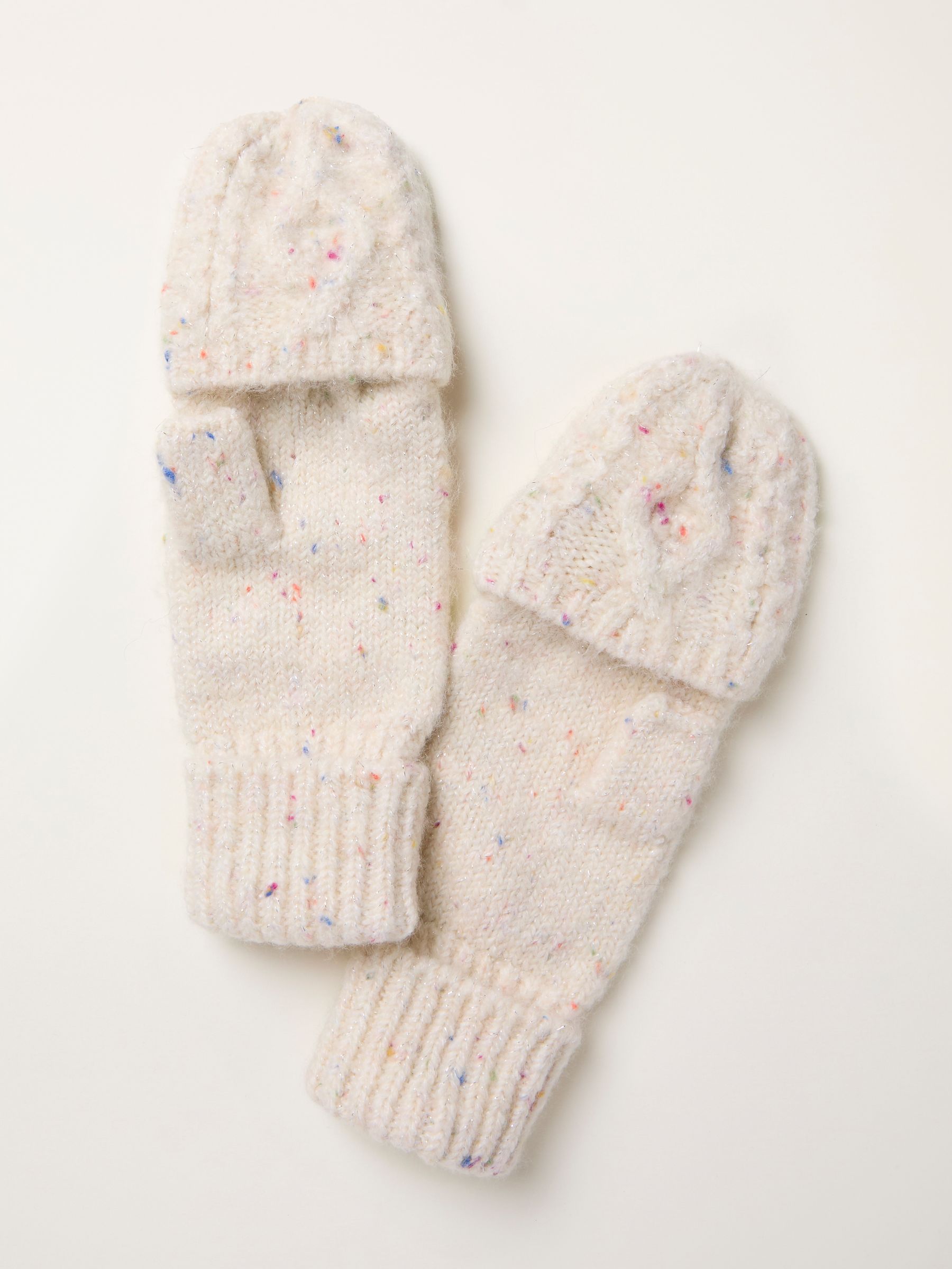 Ivory Confetti Overflap Gloves - Image 2 of 2