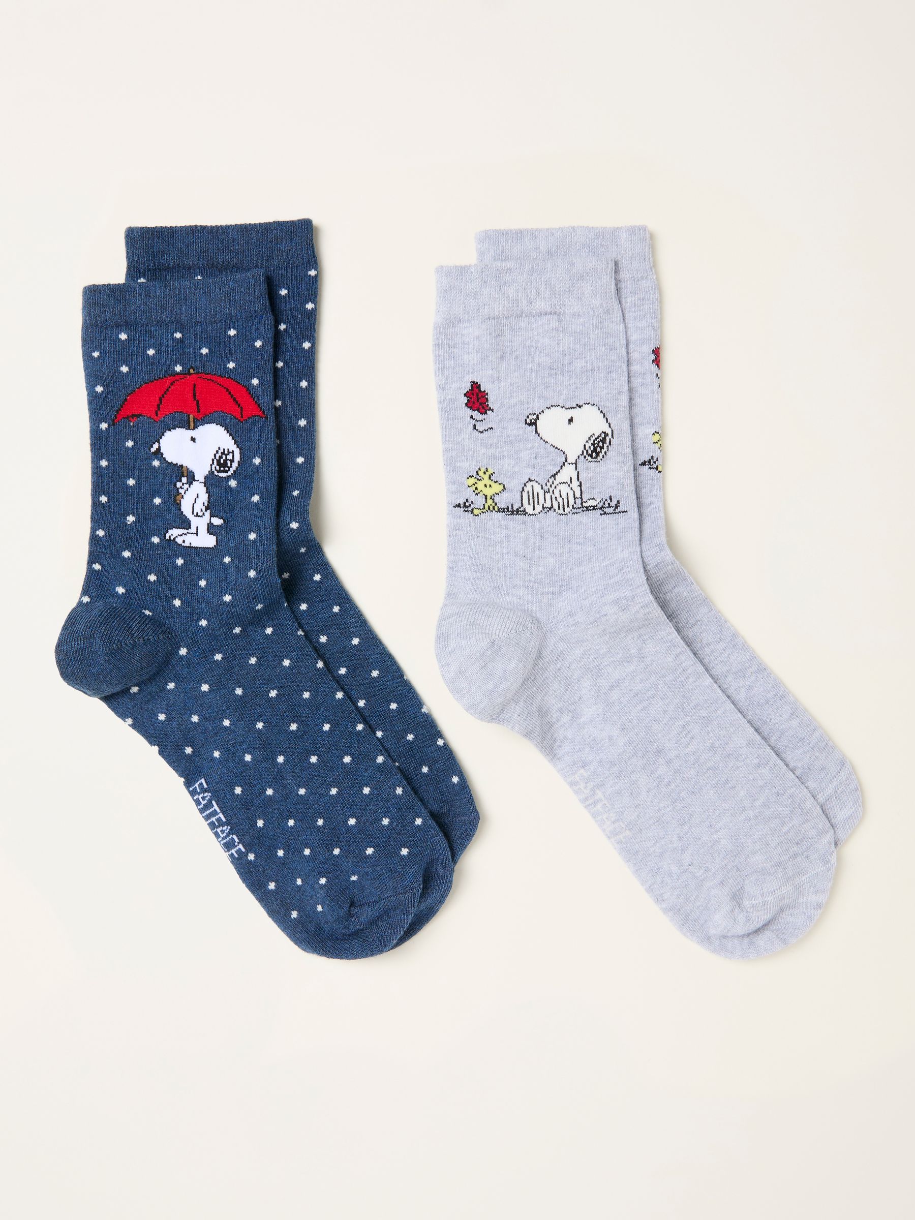 Navy 2 Pairs of Snoopy Socks - Image 1 of 2