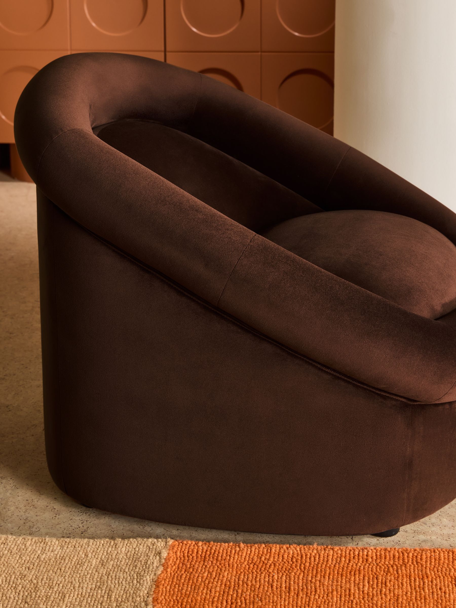 Seattle Accent Chair in Chocolate Brown - Image 3 of 6