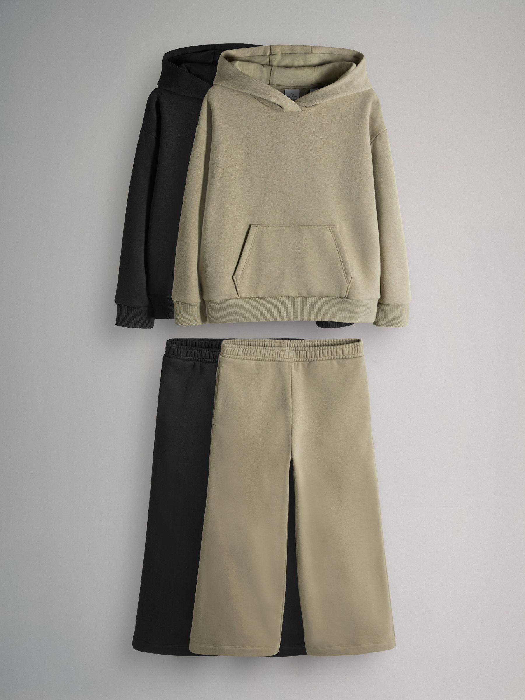2 Pack Hoodie & Wide Leg Joggers Set - Image 1 of 5