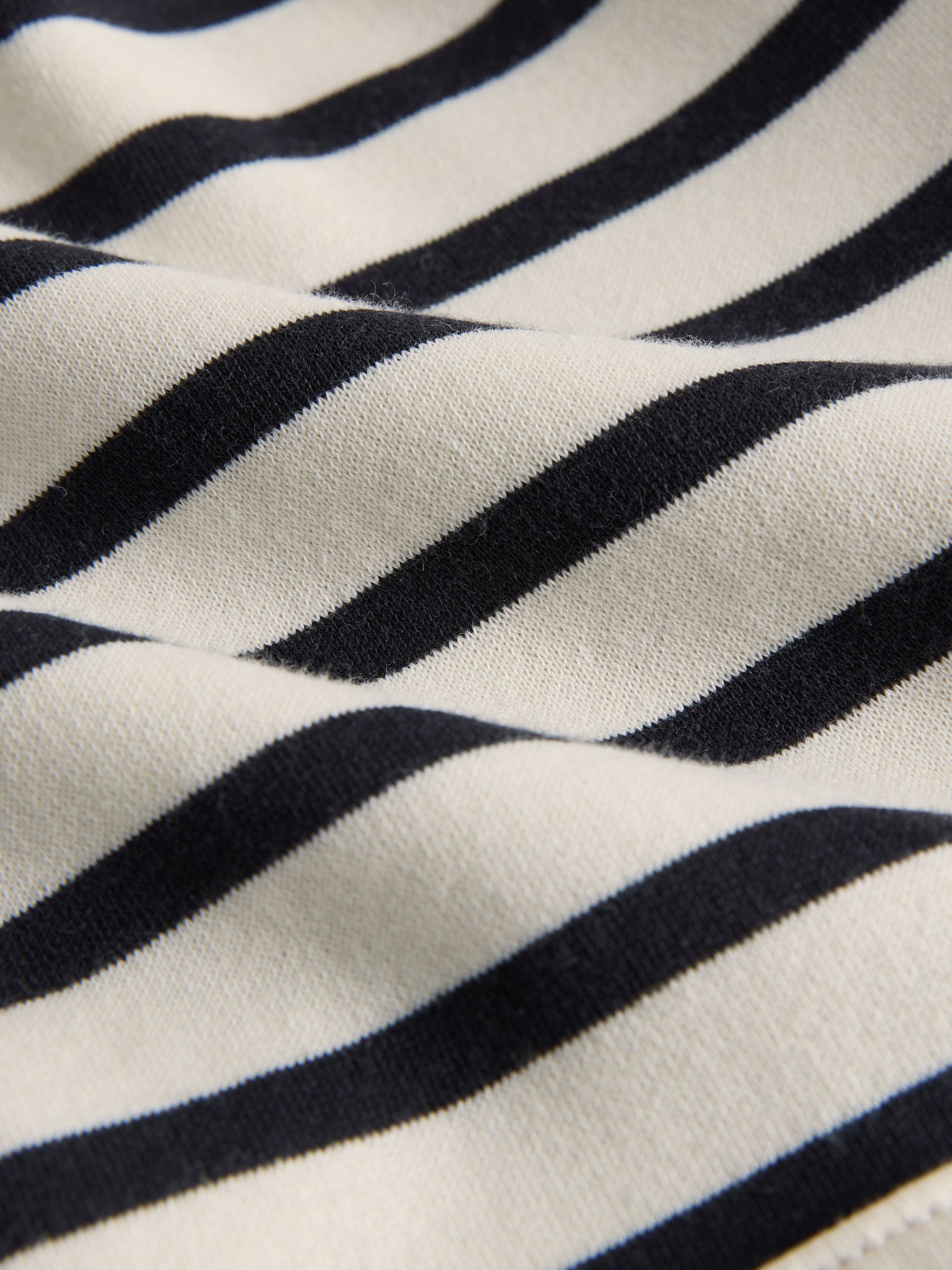 Navy Blue/Stripe/Cream 5 Piece Crew Neck Sweat Hoodie And Cuffed Leg Joggers Set - Image 5 of 6