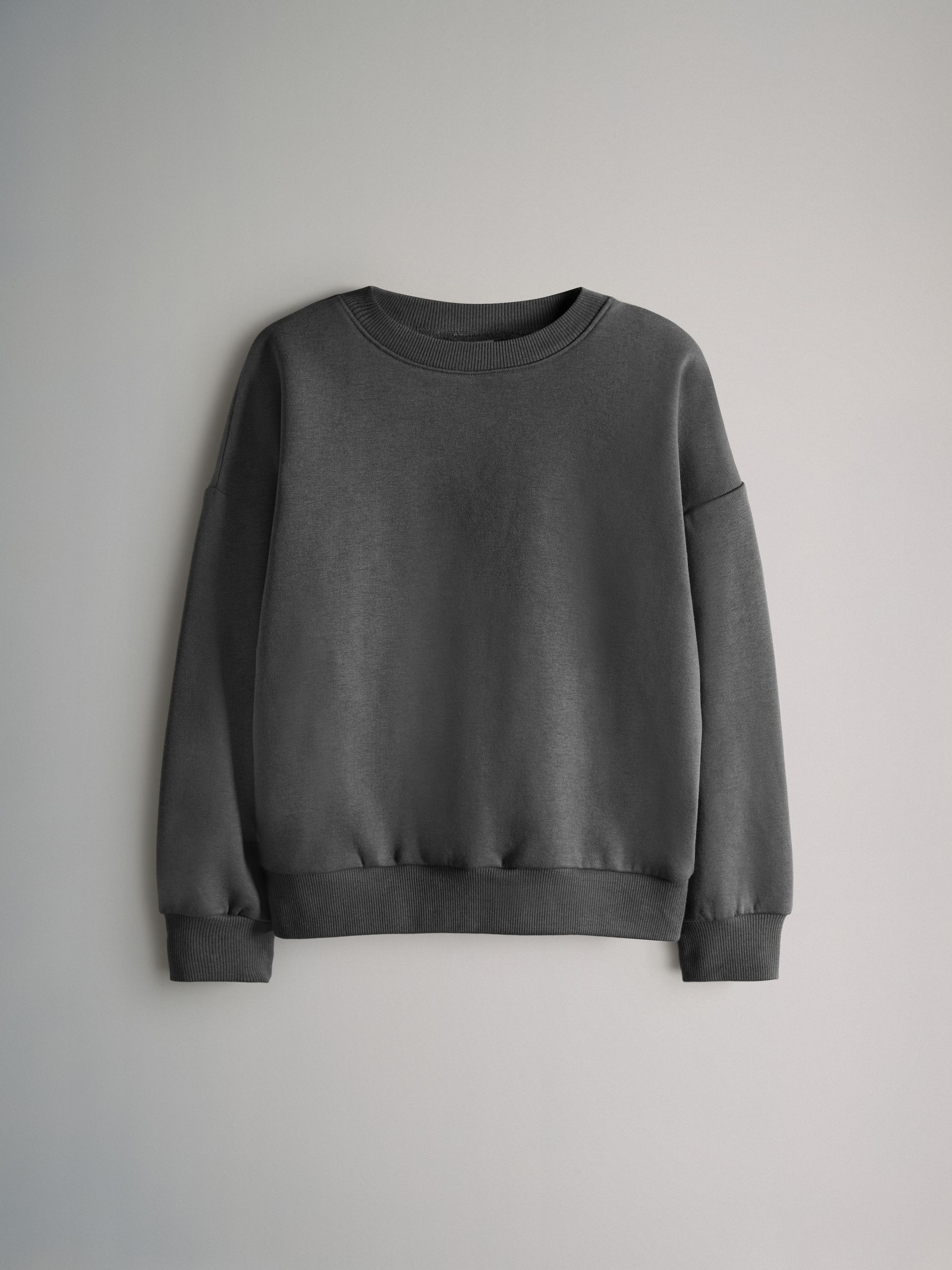 Black/Grey/Green - 4 Pack Crew Neck Jersey Sweatshirts - Image 5 of 7
