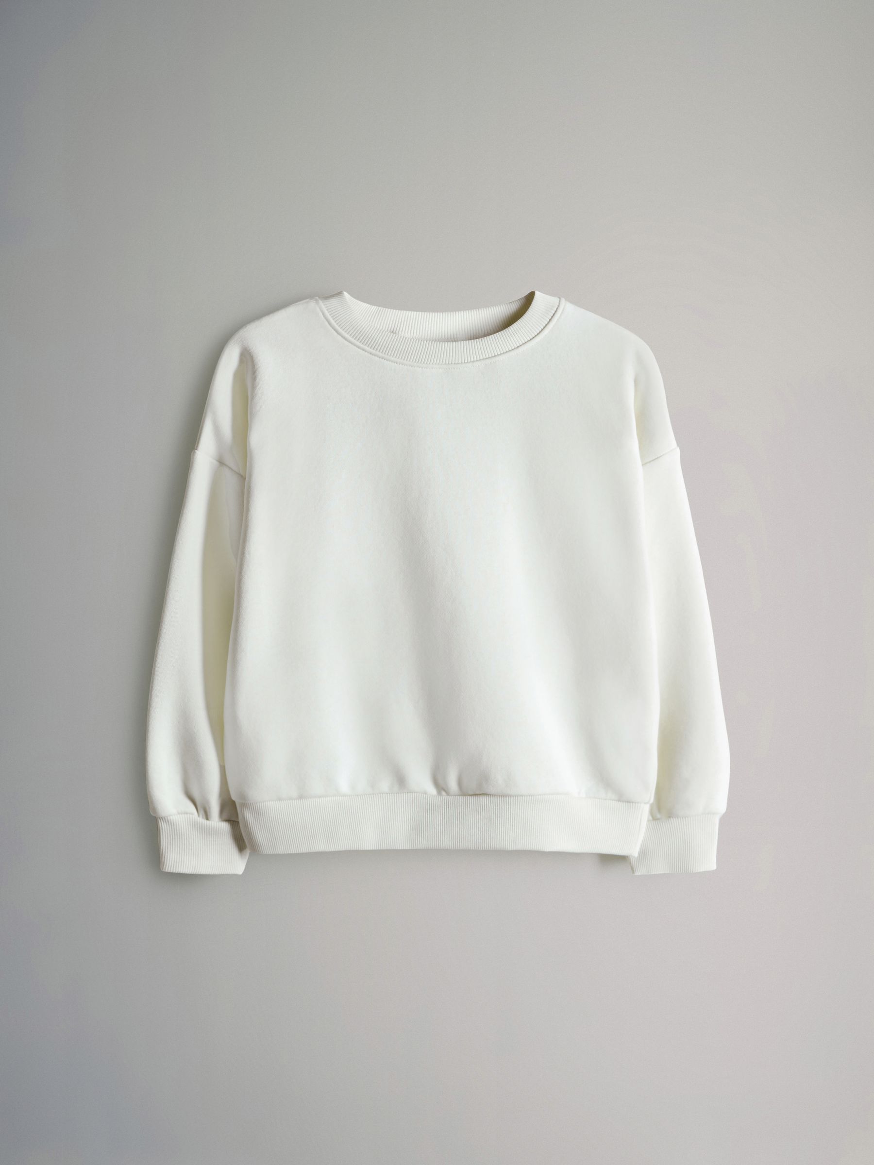 Neutral/Grey - 4 Pack Crew Neck Jersey Sweatshirts - Image 4 of 7