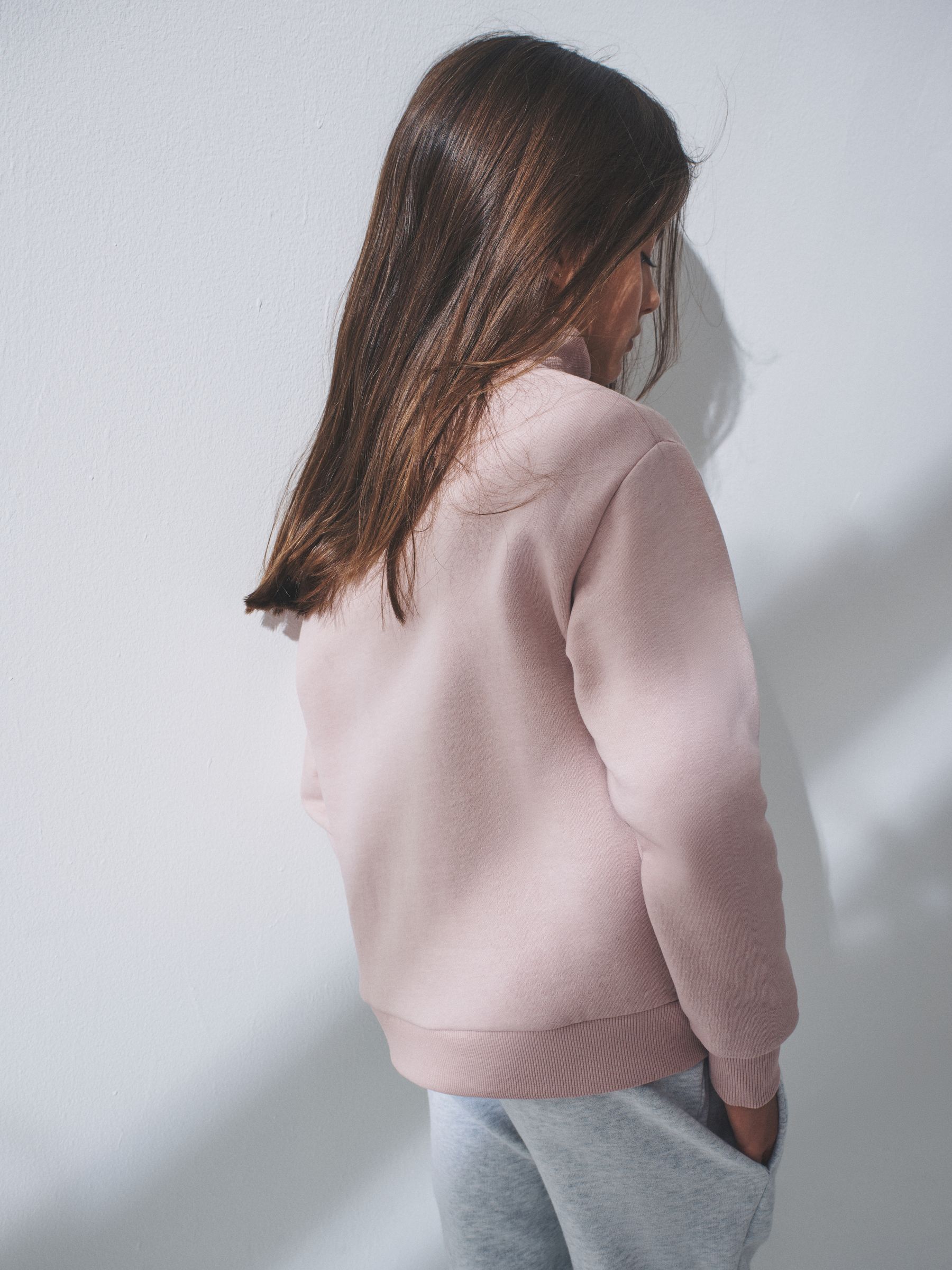 Brown/Pink/Stripe 3 Pack Zip Neck Sweatshirts - Image 5 of 10