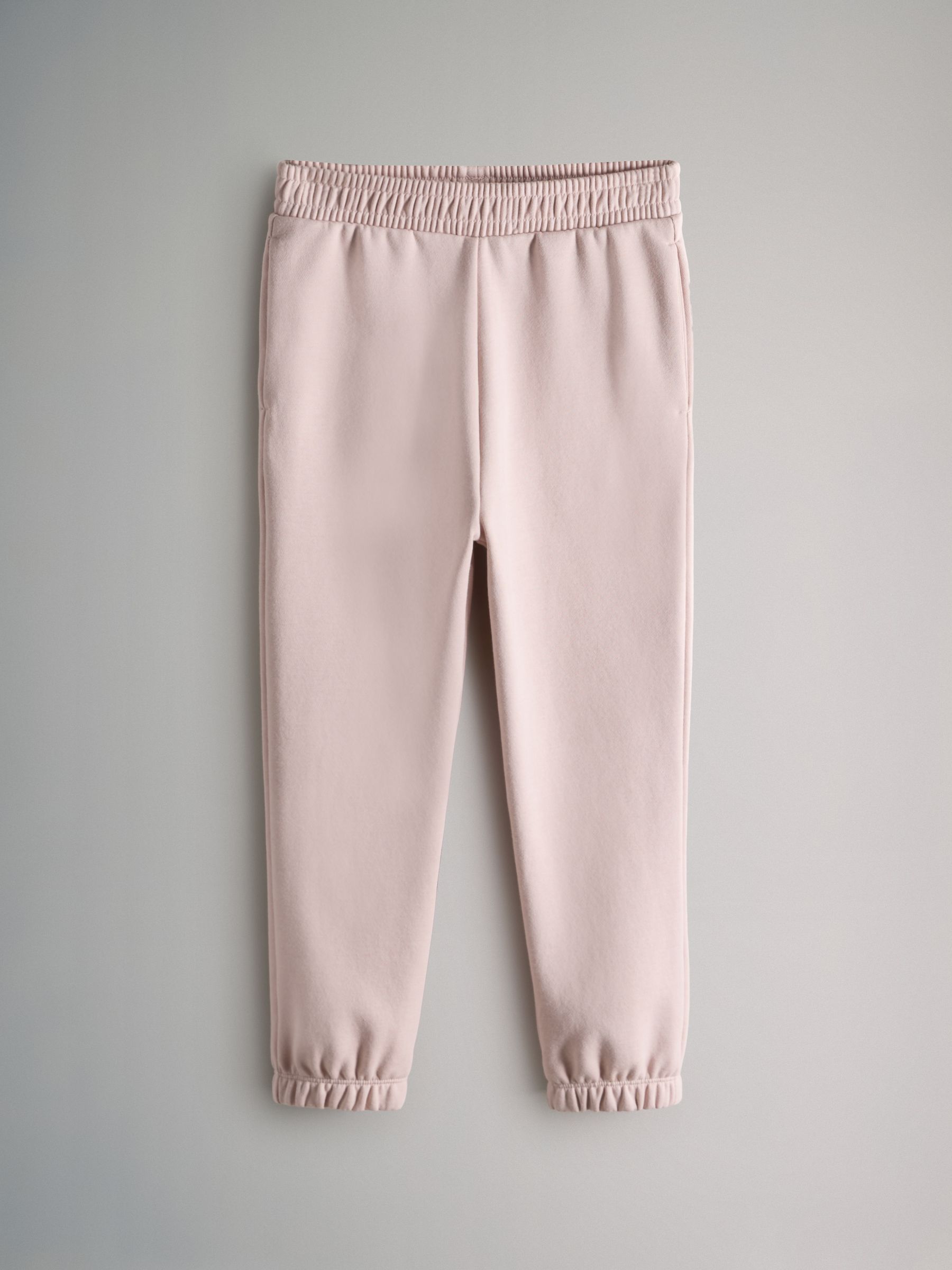 Brown/Pink/Cream/Grey Marl - 4 Pack Cuffed Sweat Joggers - Image 4 of 7