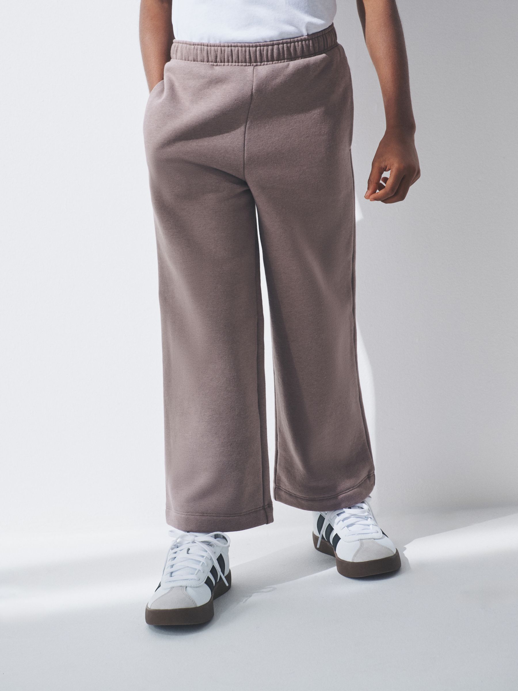 Pink/Cream - 4 Pack Wide Leg Joggers - Image 4 of 10