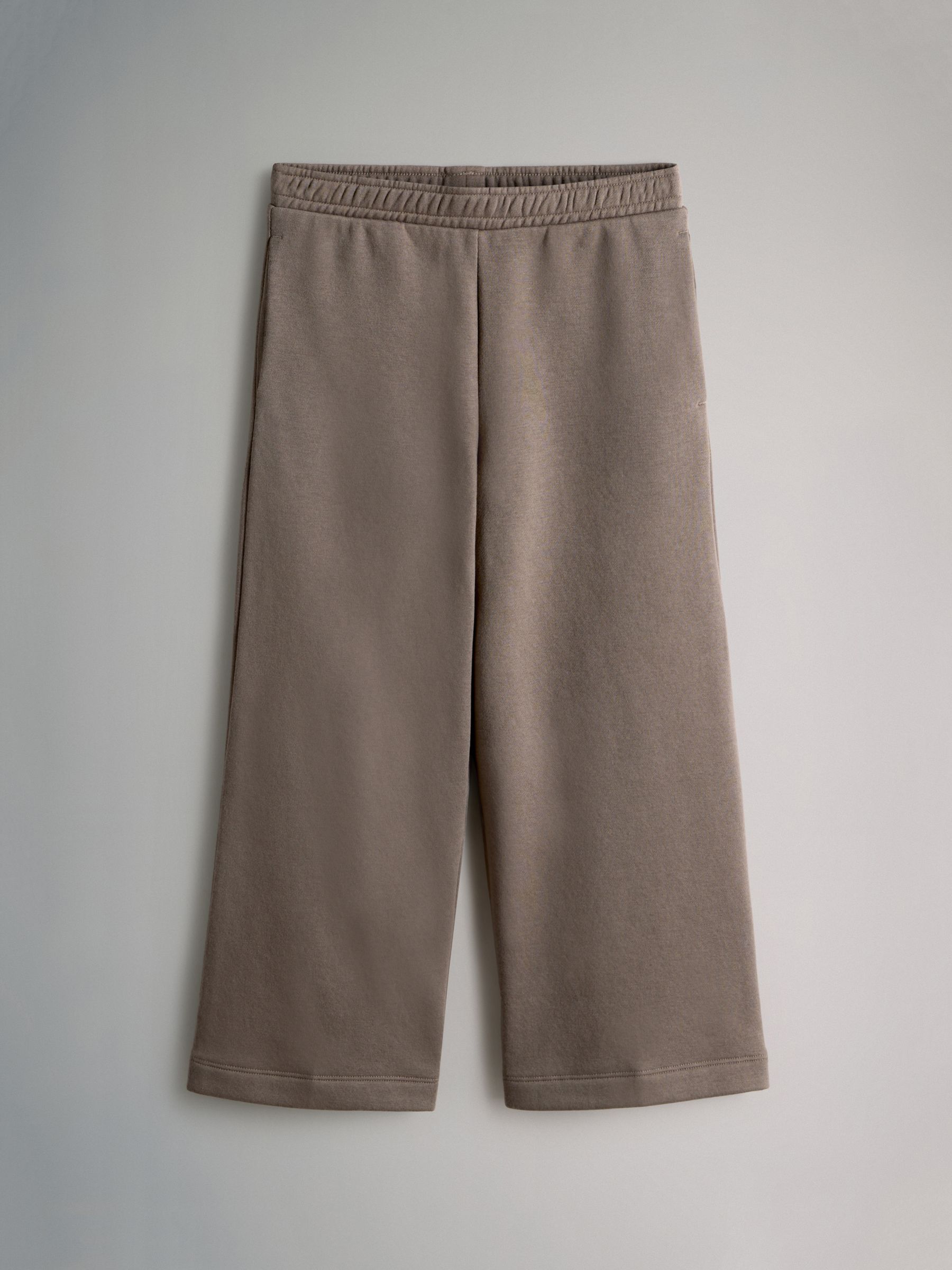 Black/Grey/Brown/Cream - 4 Pack Wide Leg Jersey Joggers - Image 4 of 6