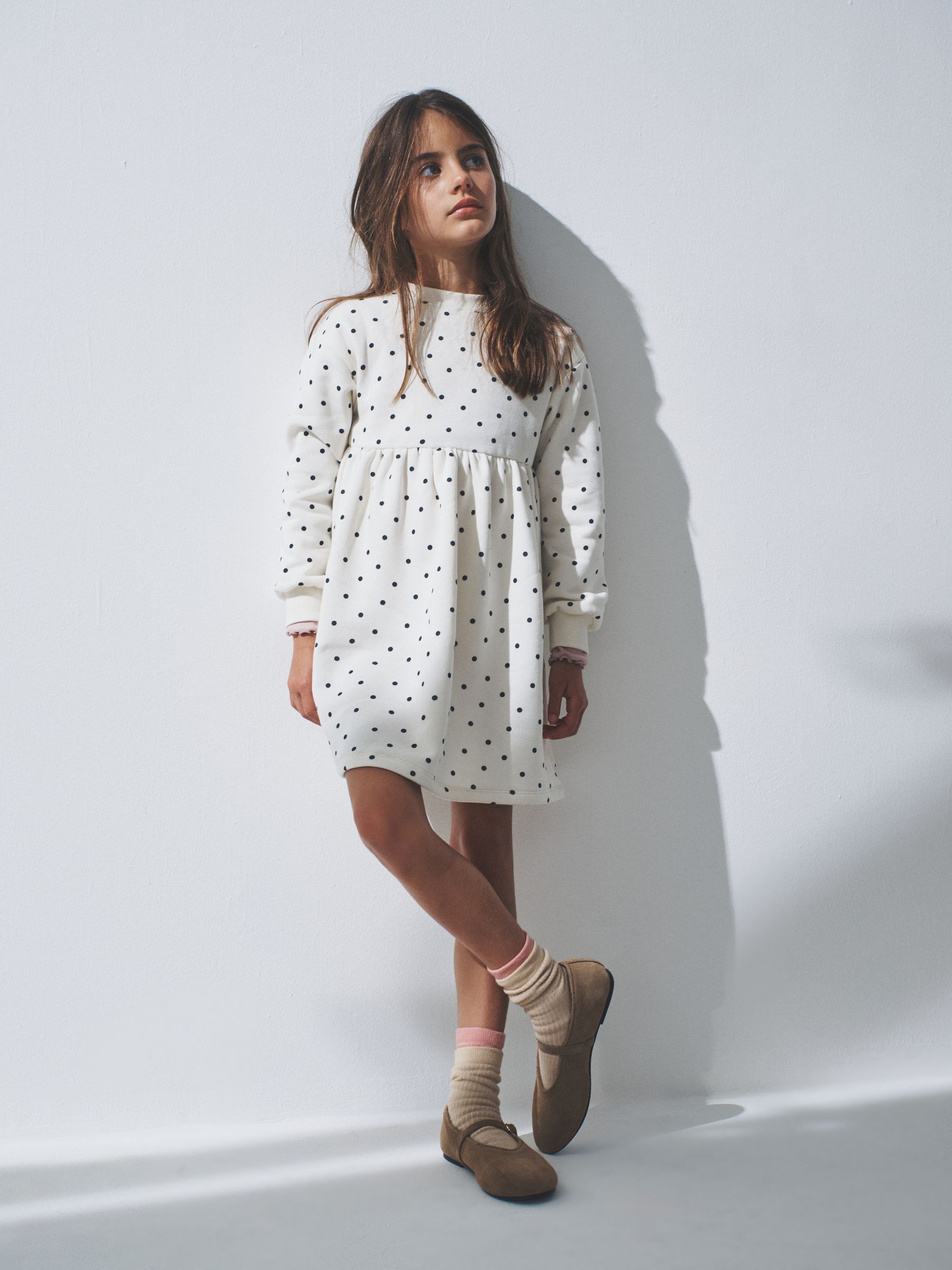 Pink/Brown/Cream - 4 Pack Sweat Dresses - Image 3 of 10