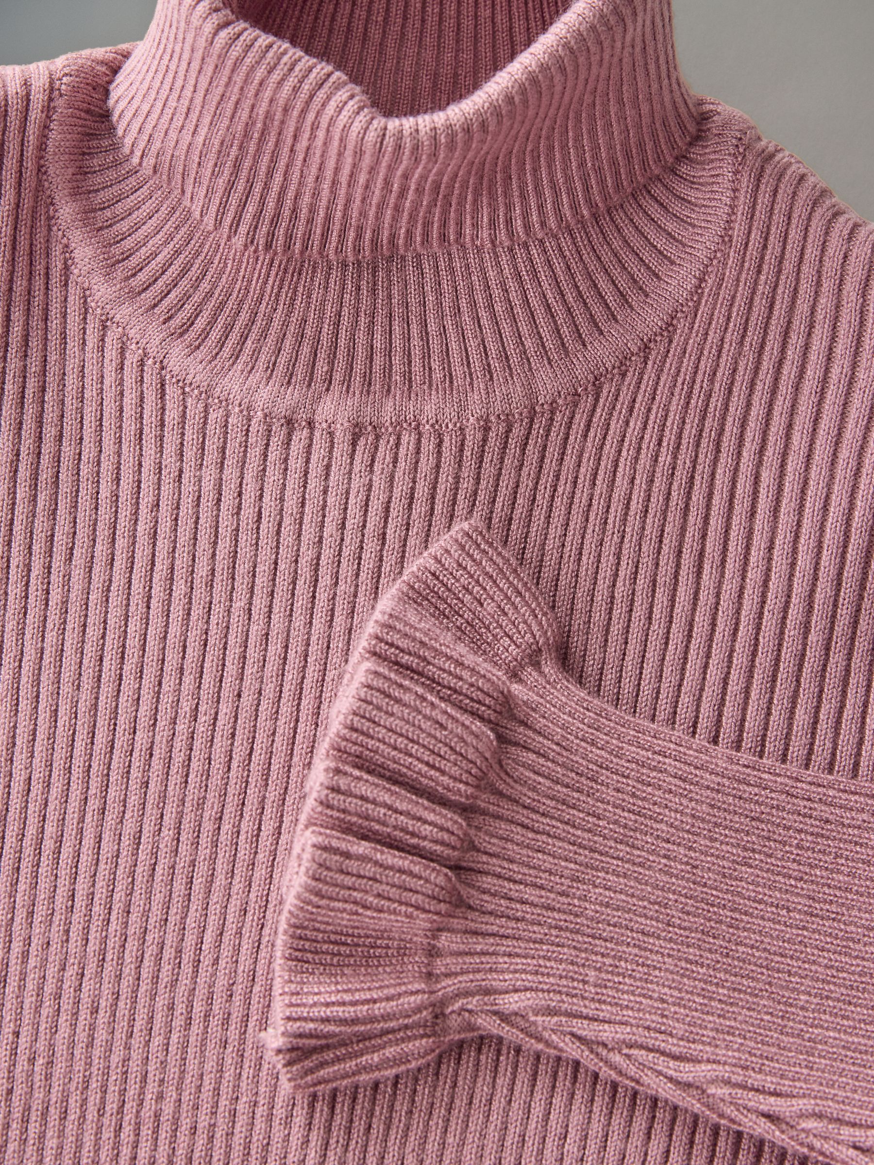 2 Pack Rib Knit Roll Neck Dresses - Image 4 of 6