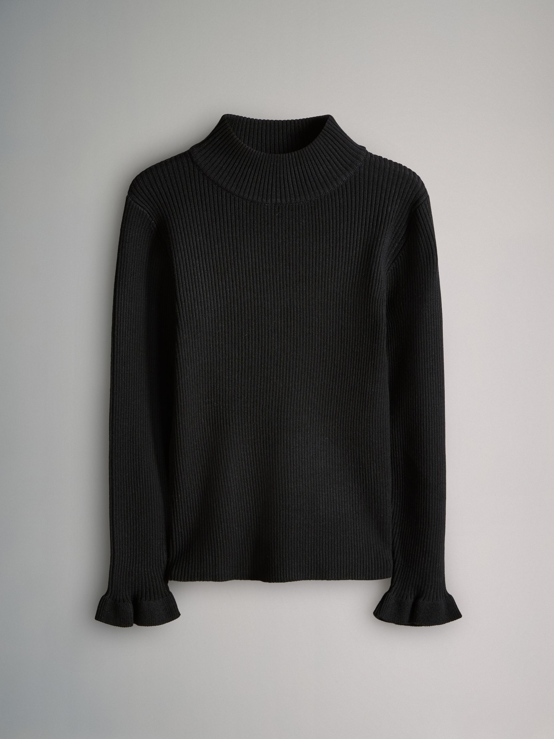 3 Pack Rib Knit Roll Neck Jumpers - Image 4 of 6