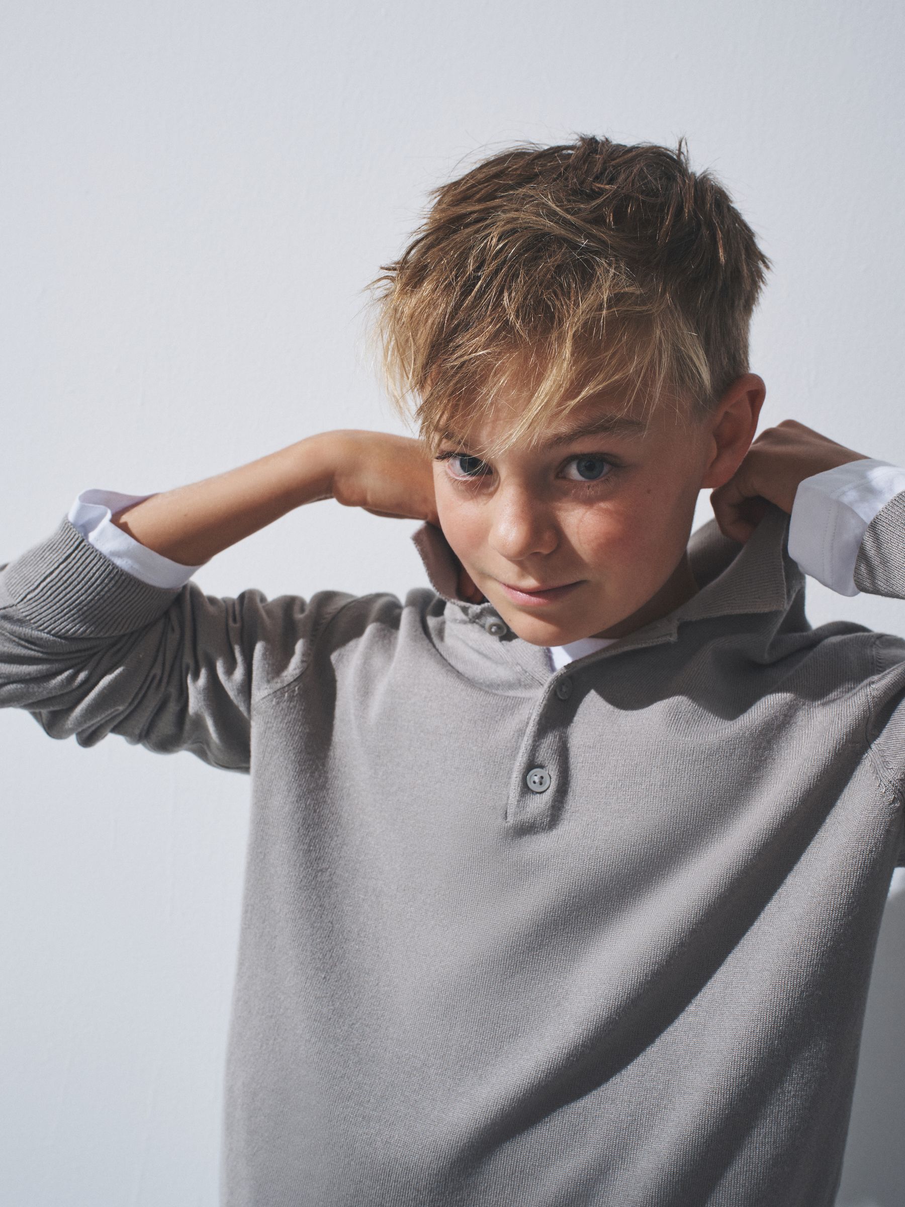 3 Pack Long Sleeve Knitted Collar Jumpers - Image 5 of 11