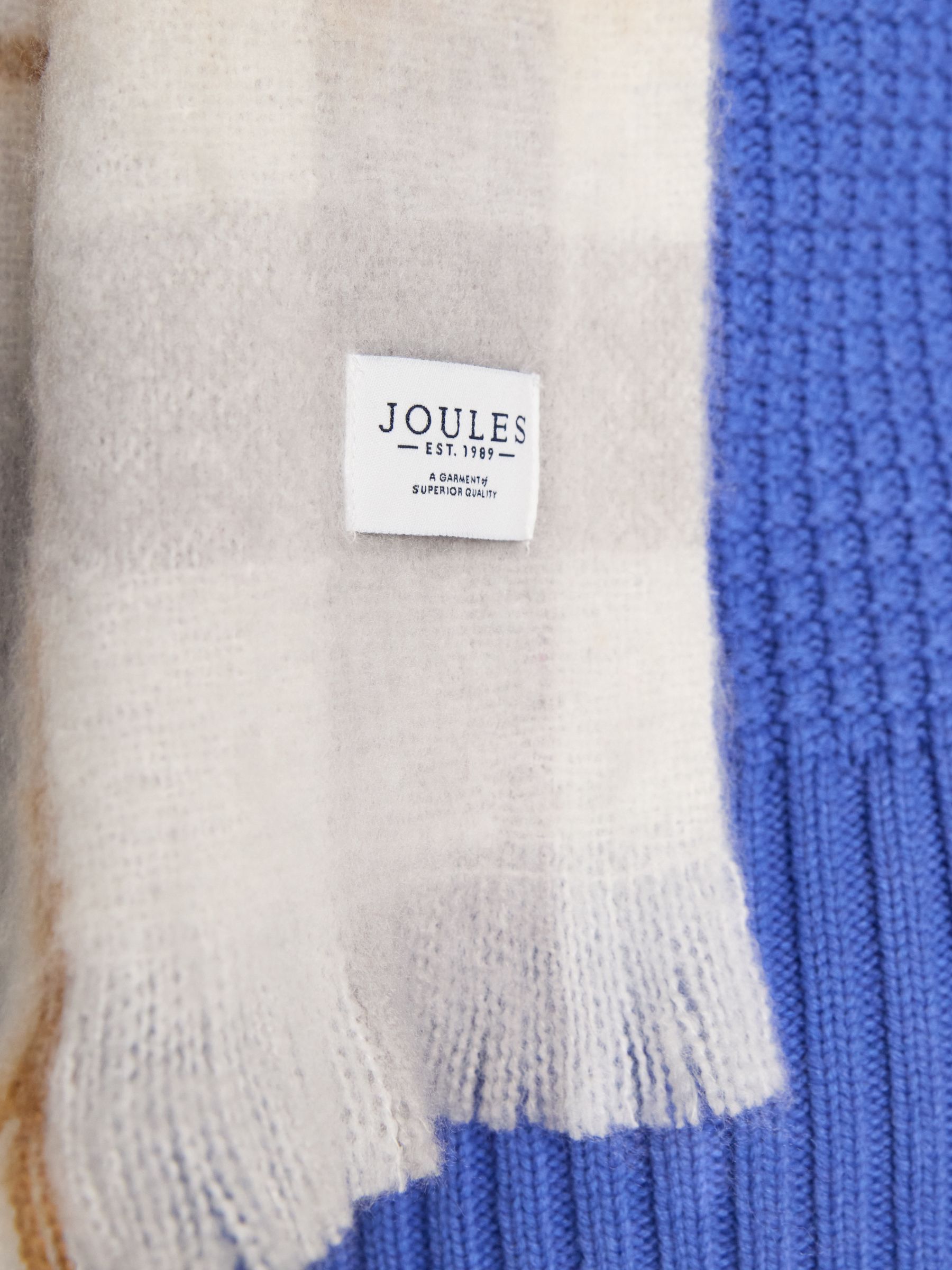 Betsy Pink Cream Brushed Scarf - Image 3 of 6