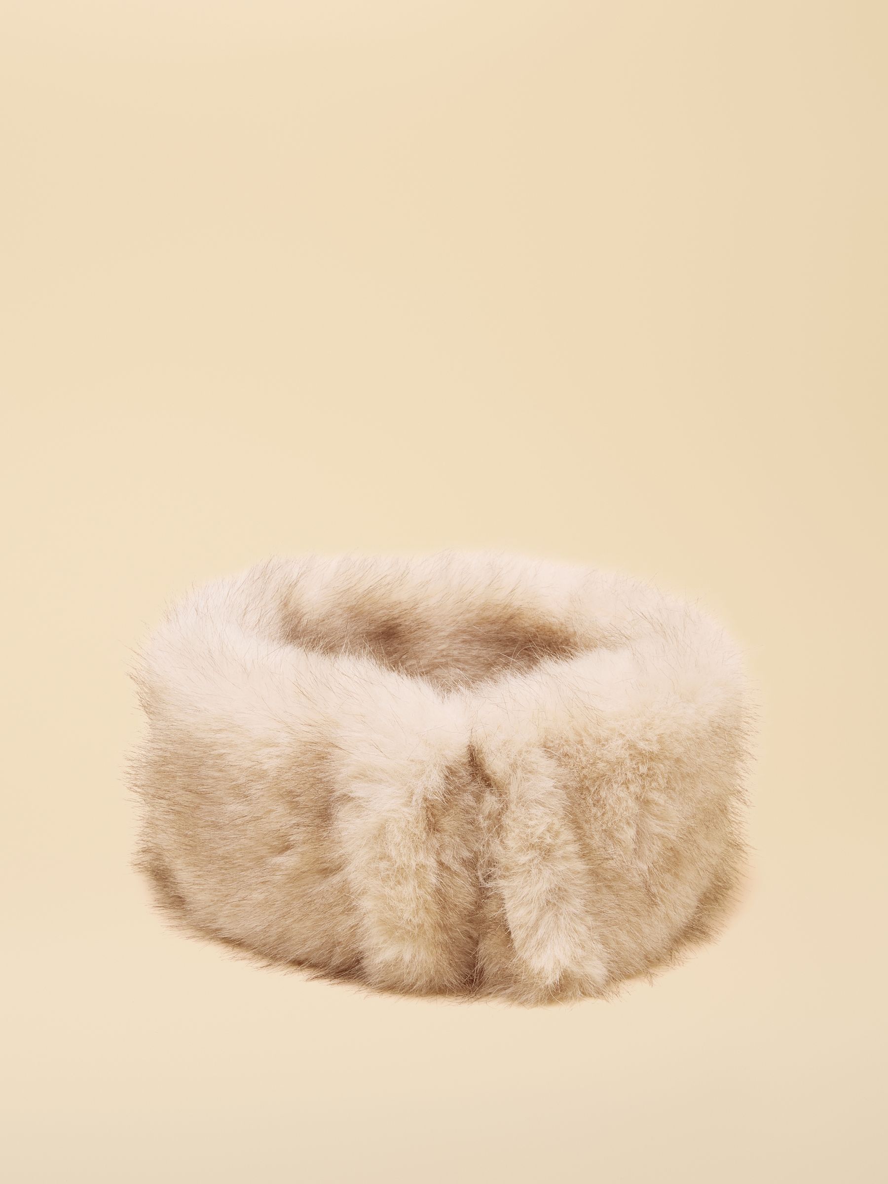 Aspen Neutral Faux Fur Headband - Image 5 of 8