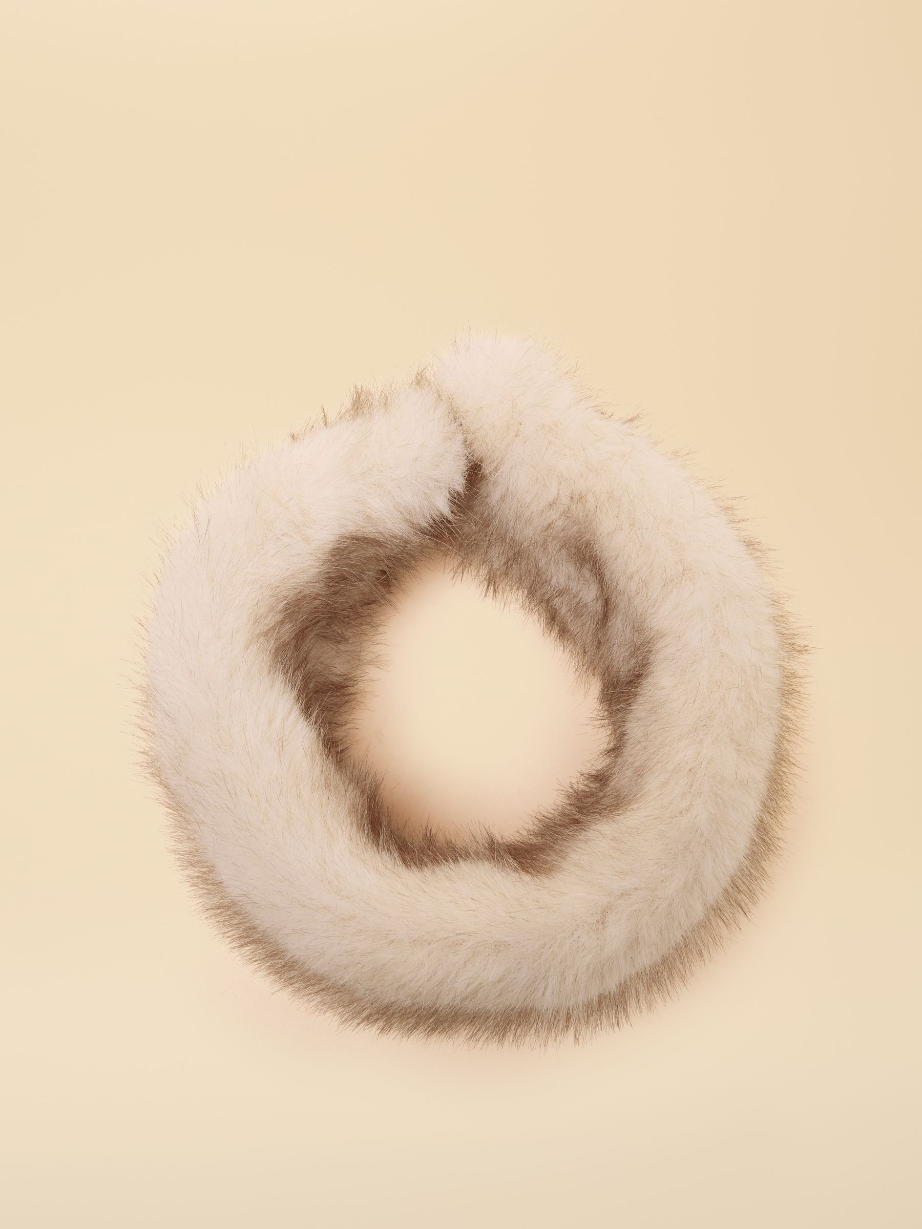 Aspen Neutral Faux Fur Headband - Image 6 of 8