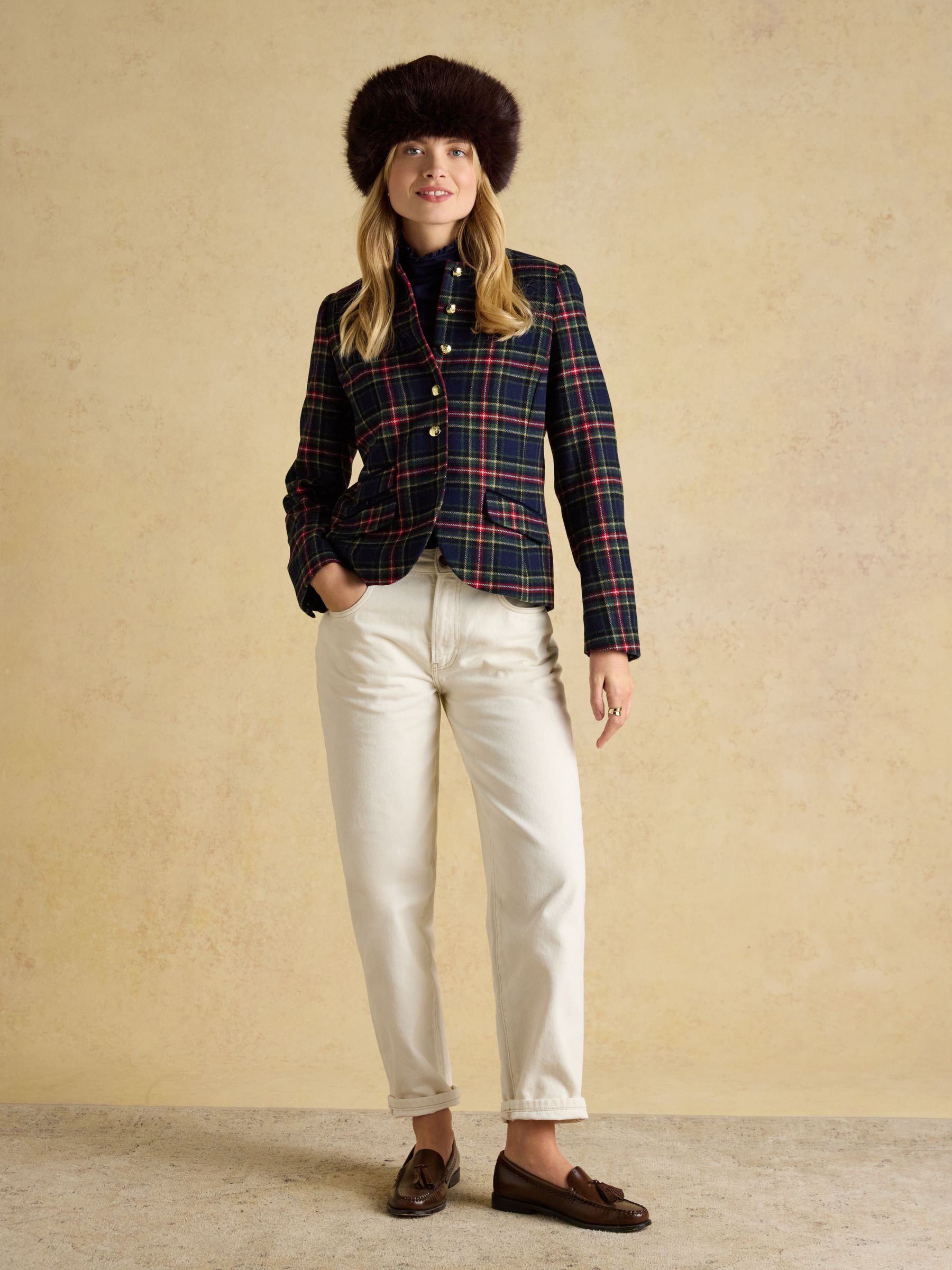 Aspen Chocolate Brown Faux Fur Hat - Image 2 of 7 Aspen Chocolate Brown Faux Fur Hat - Image 2 of 7