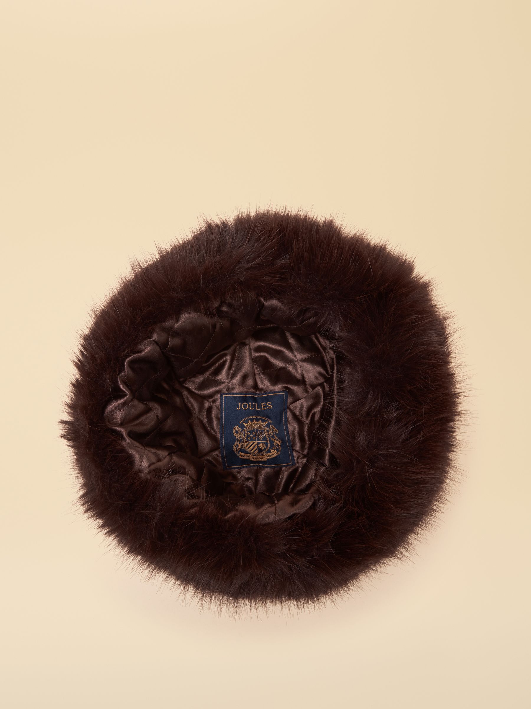 Aspen Chocolate Brown Faux Fur Hat - Image 6 of 7