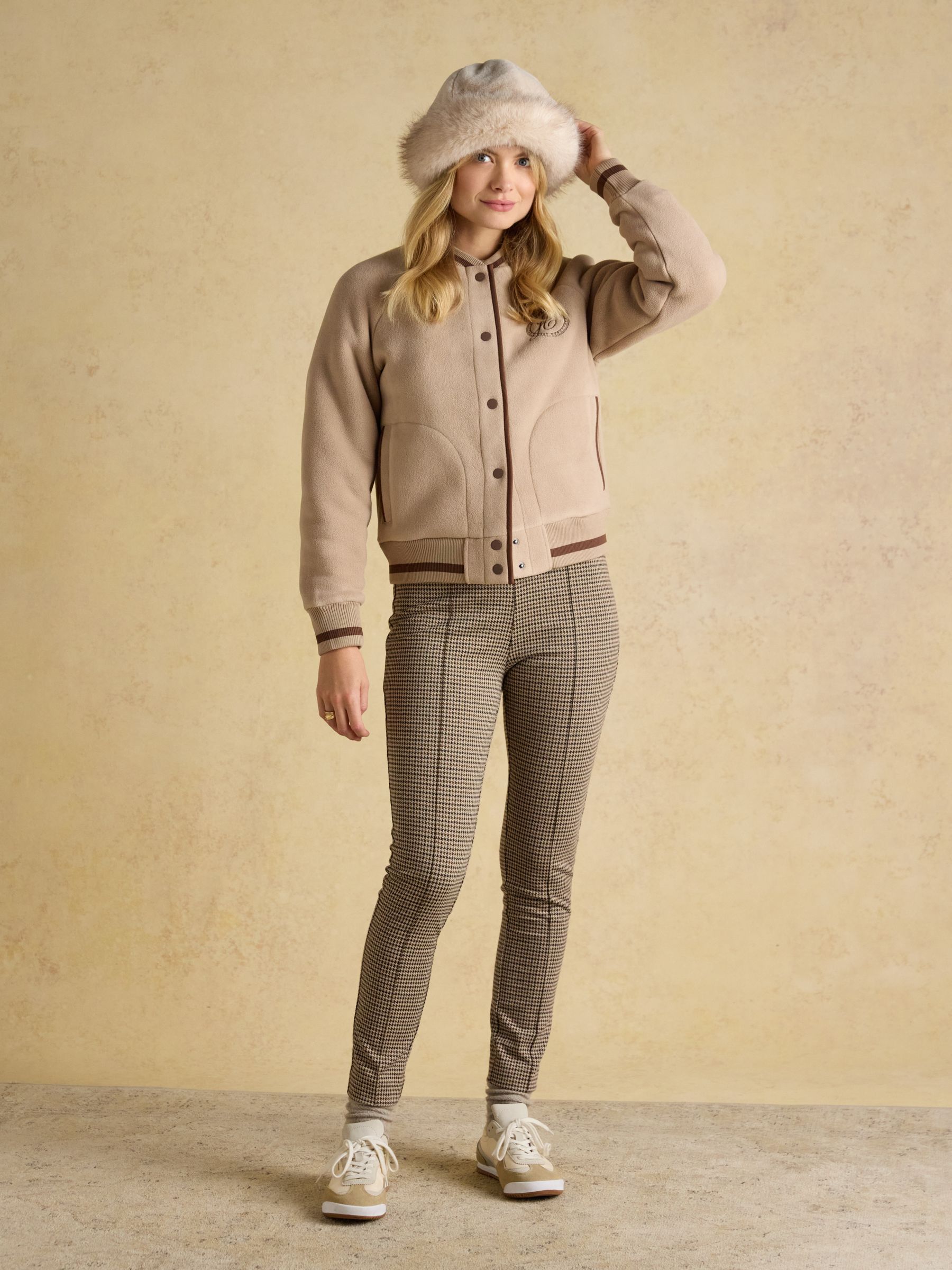 Aspen Neutral Faux Fur Hat - Image 2 of 7