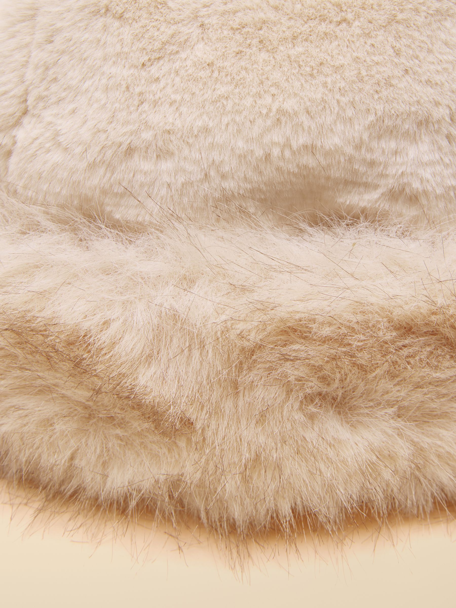 Aspen Neutral Faux Fur Hat - Image 7 of 7 Aspen Neutral Faux Fur Hat - Image 7 of 7