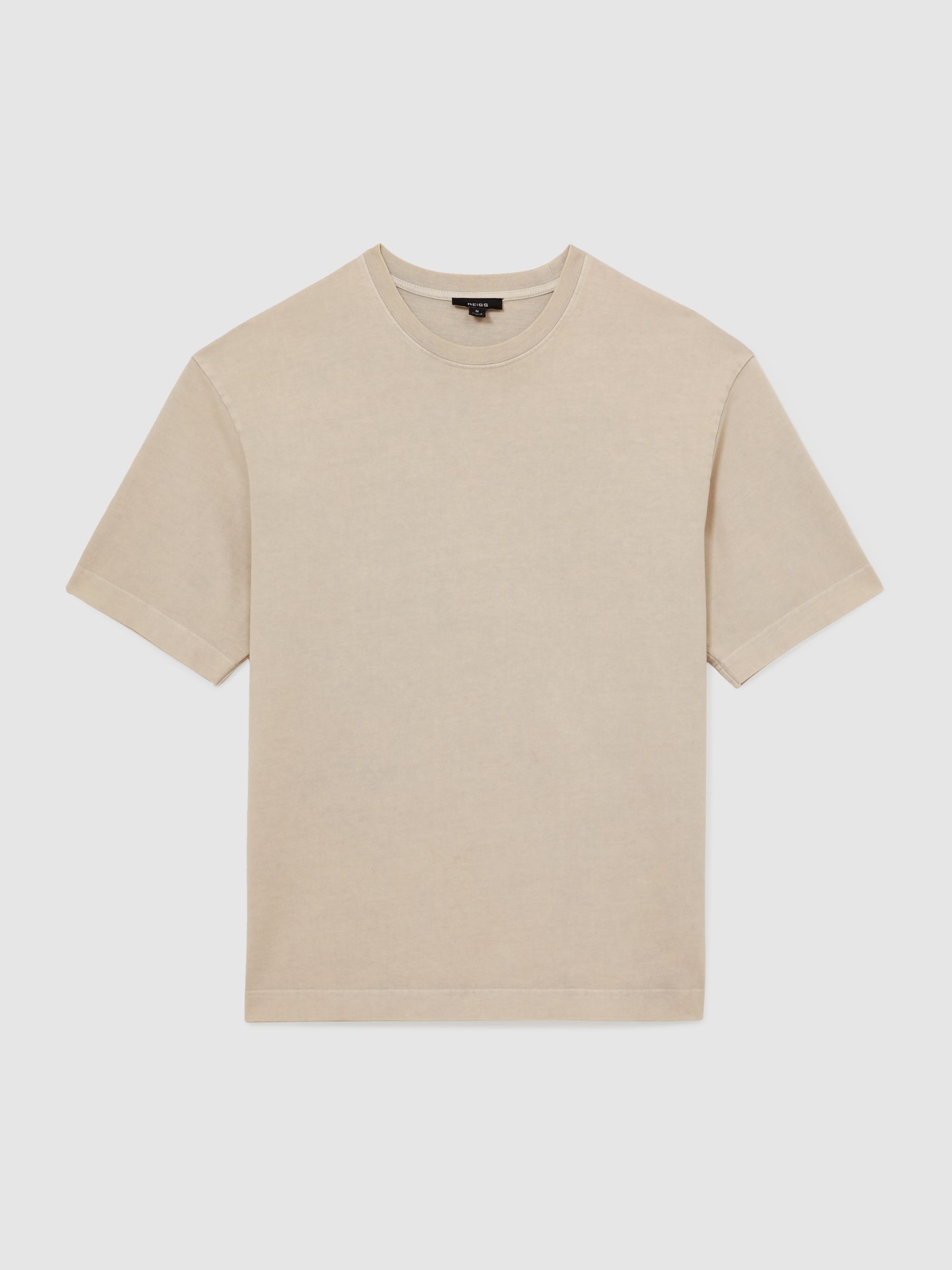 Cotton Garment-Dyed Oversize T-Shirt in Oatmeal - Image 2 of 6
