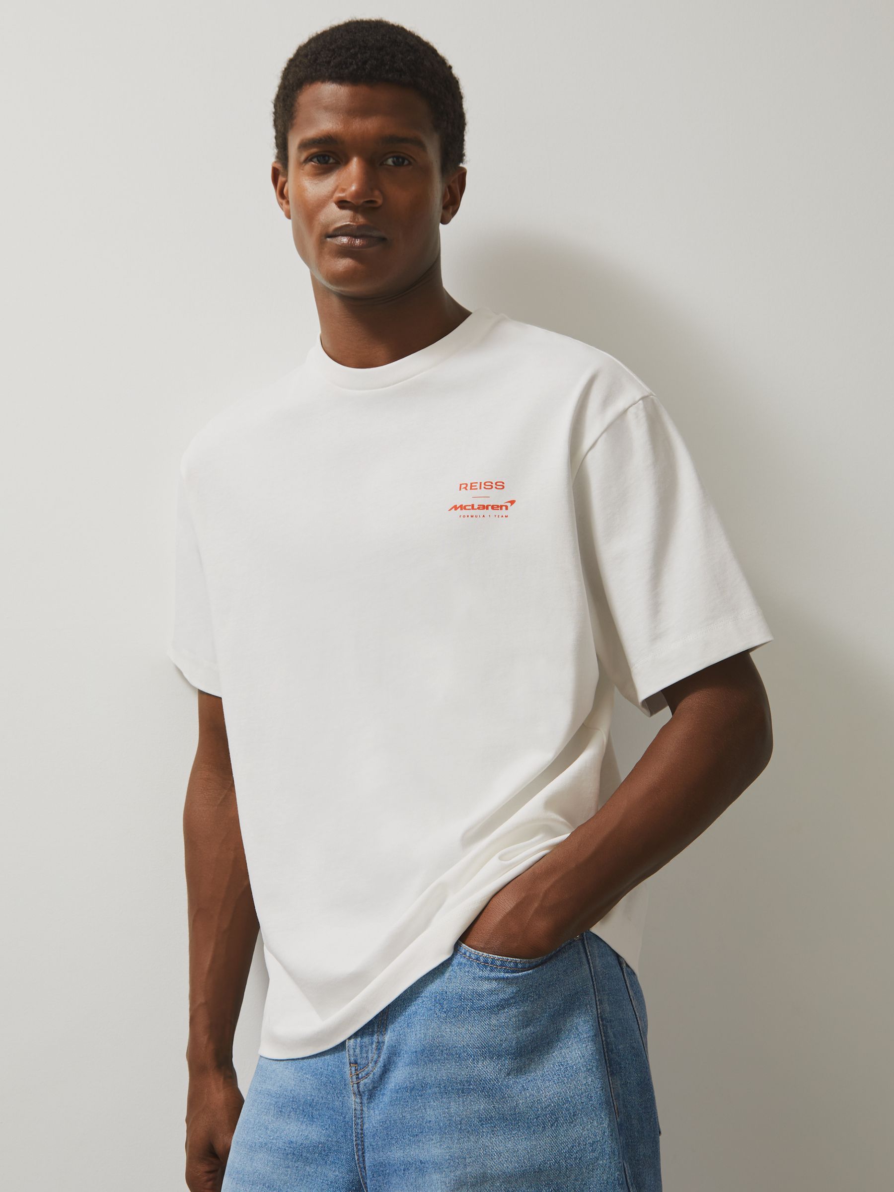 McLaren F1 Team Monaco GP T-Shirt Unisex Fit in White - Image 3 of 9