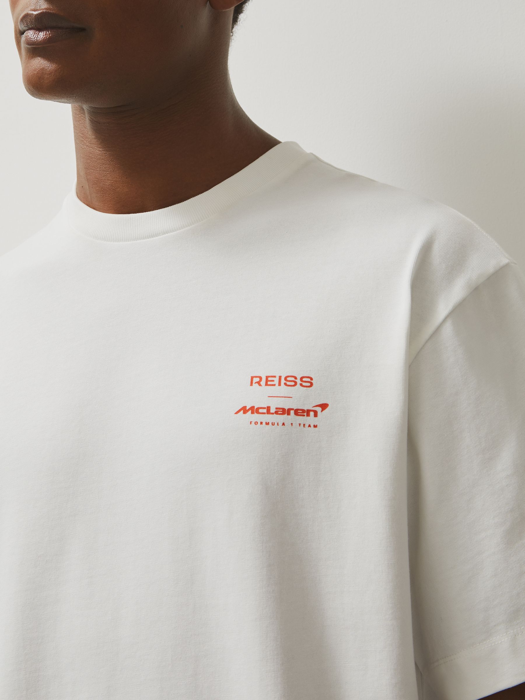 McLaren F1 Team Monaco GP T-Shirt Unisex Fit in White - Image 5 of 9