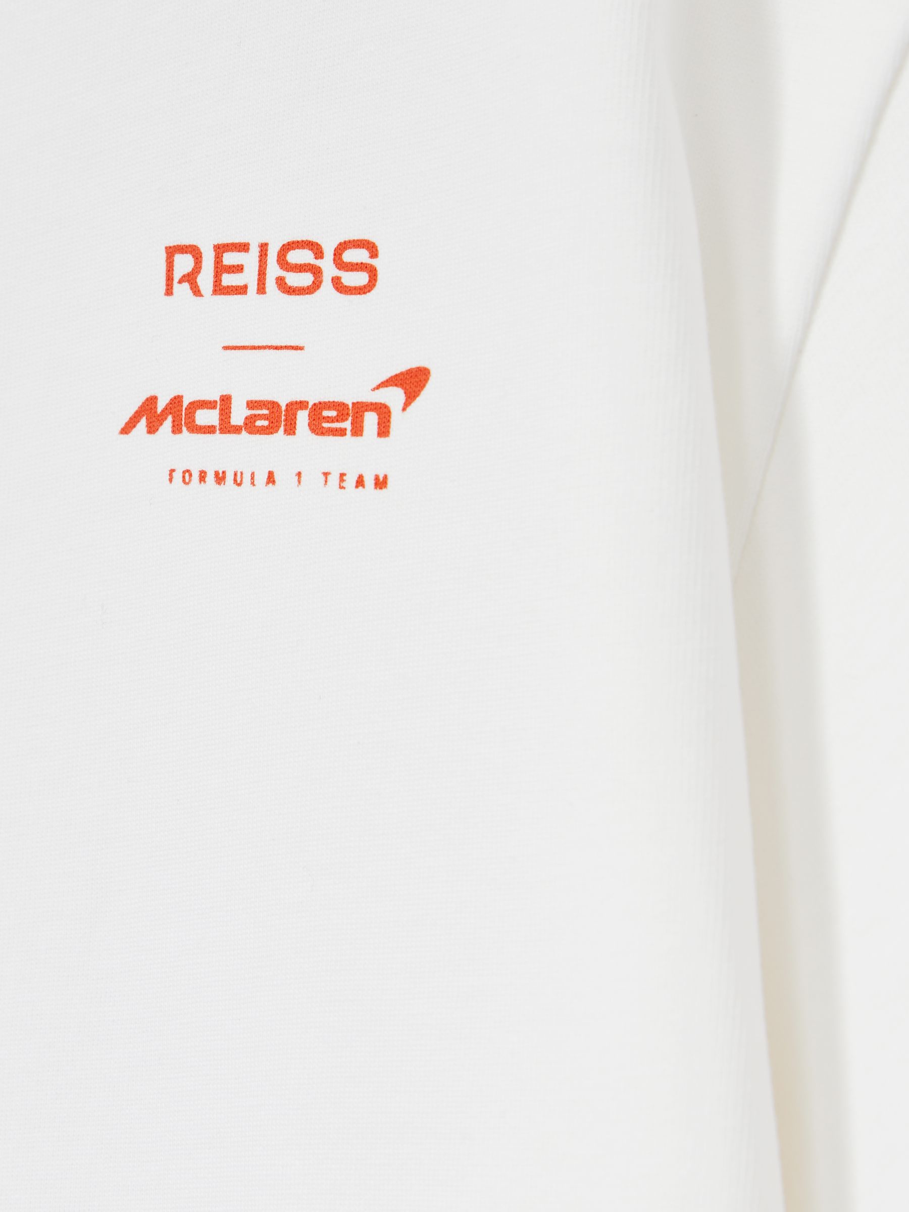 Reiss McLaren F1 Team Monaco GP T-Shirt Unisex Fit in White