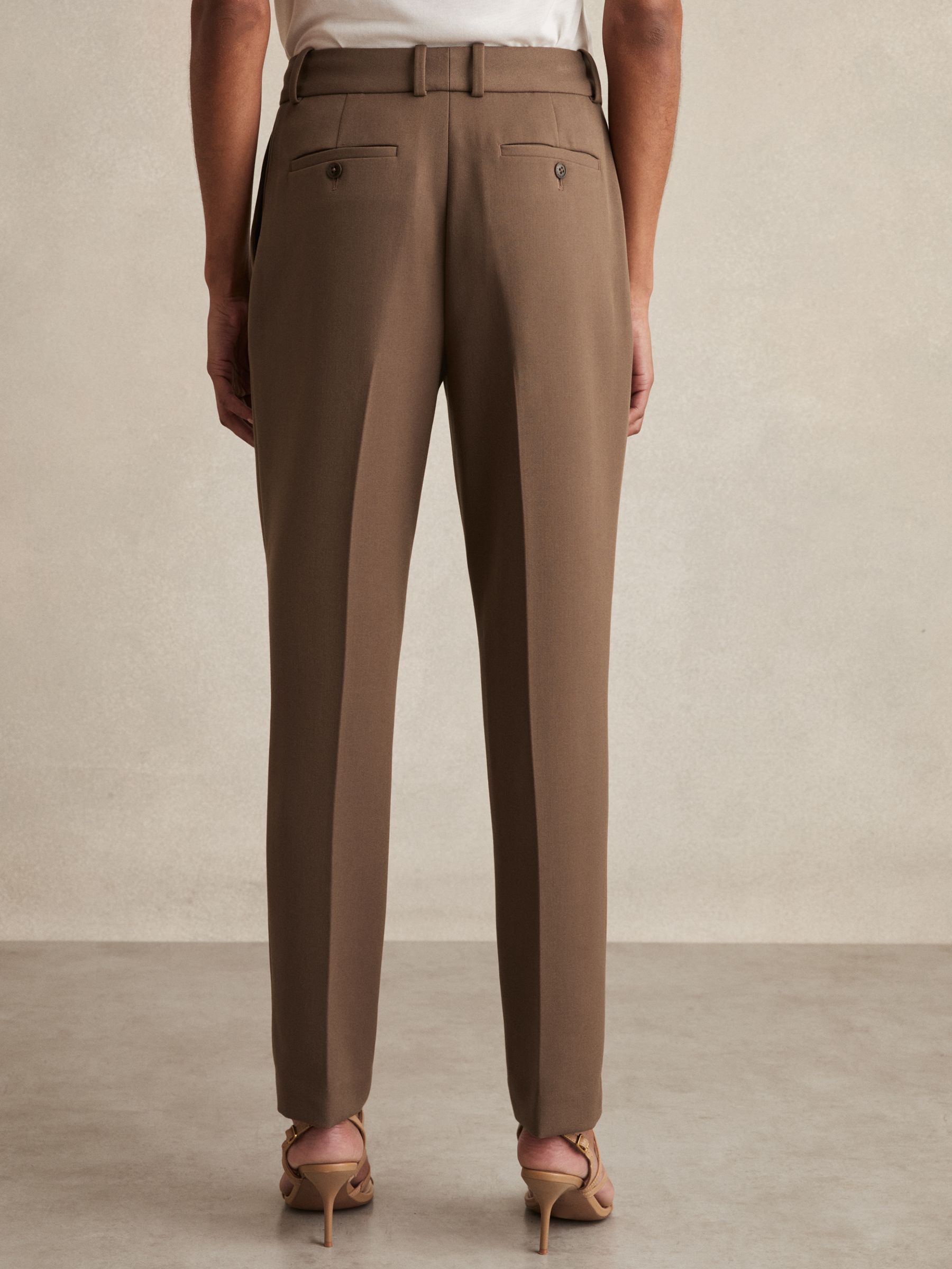 Petite Slim Fit Suit Trousers in Mink Neutral - Image 5 of 7