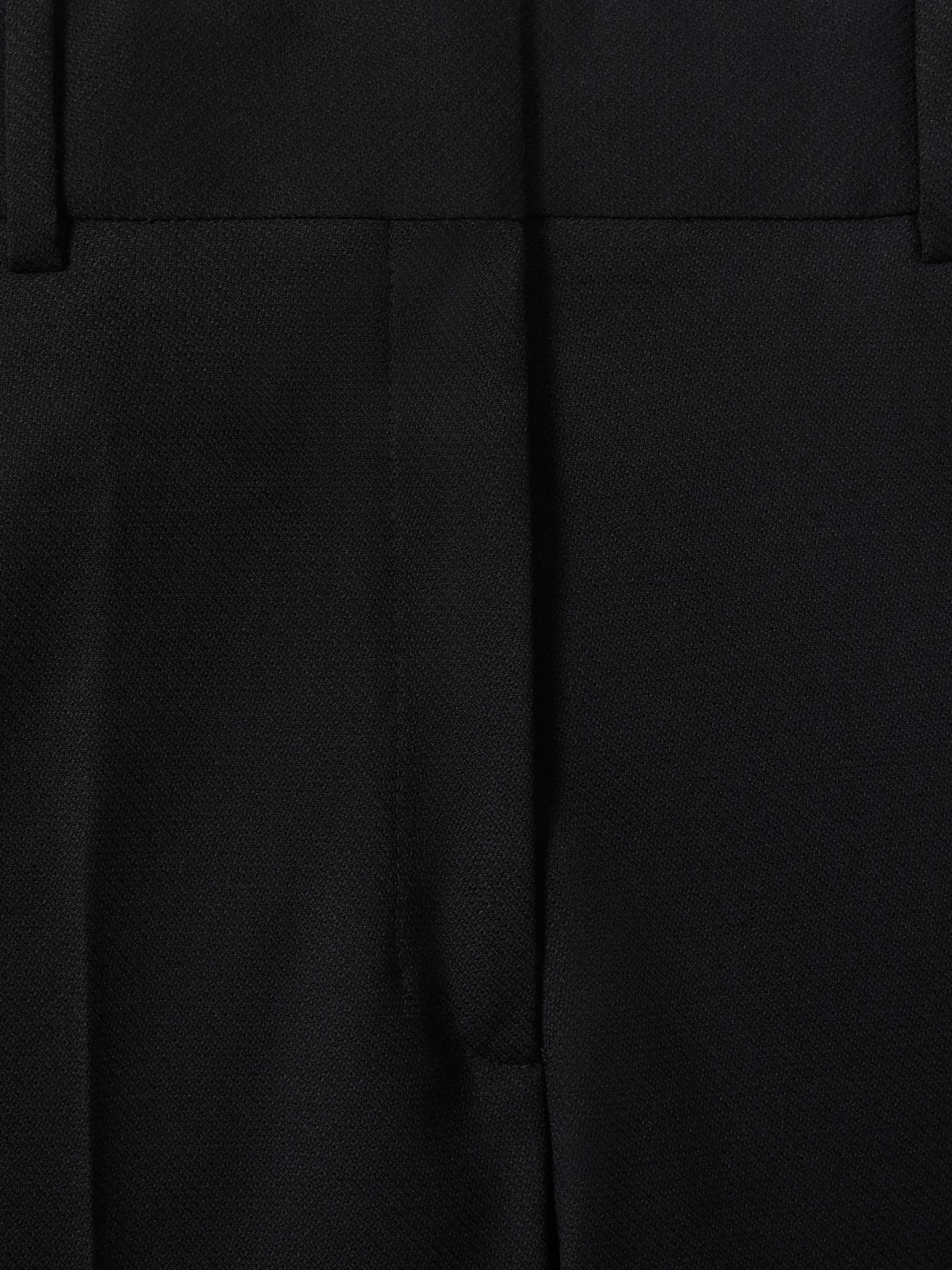 Petite Wool-Blend Wide-Leg Suit Trousers in Black - Image 6 of 7