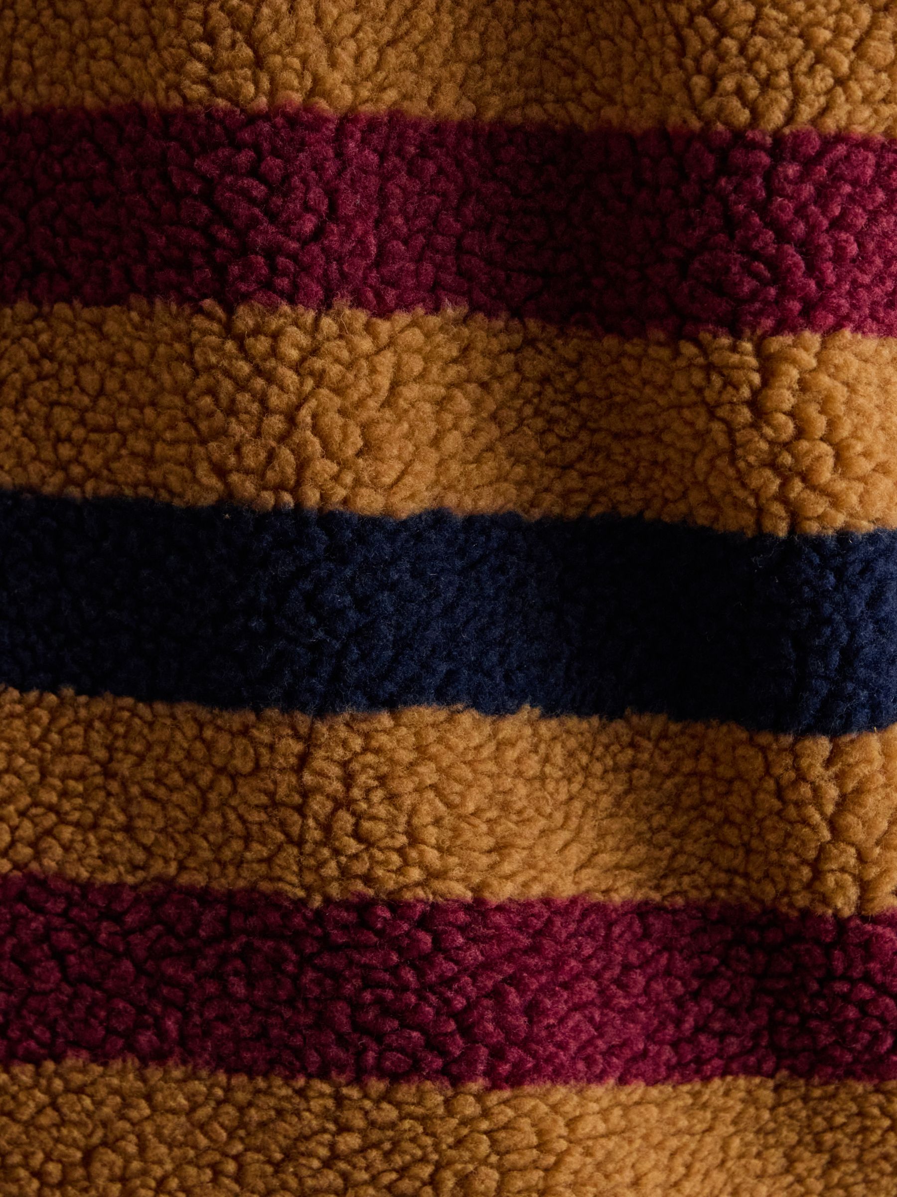 Borg Fleece Tan Stripe Jacket - Image 10 of 14