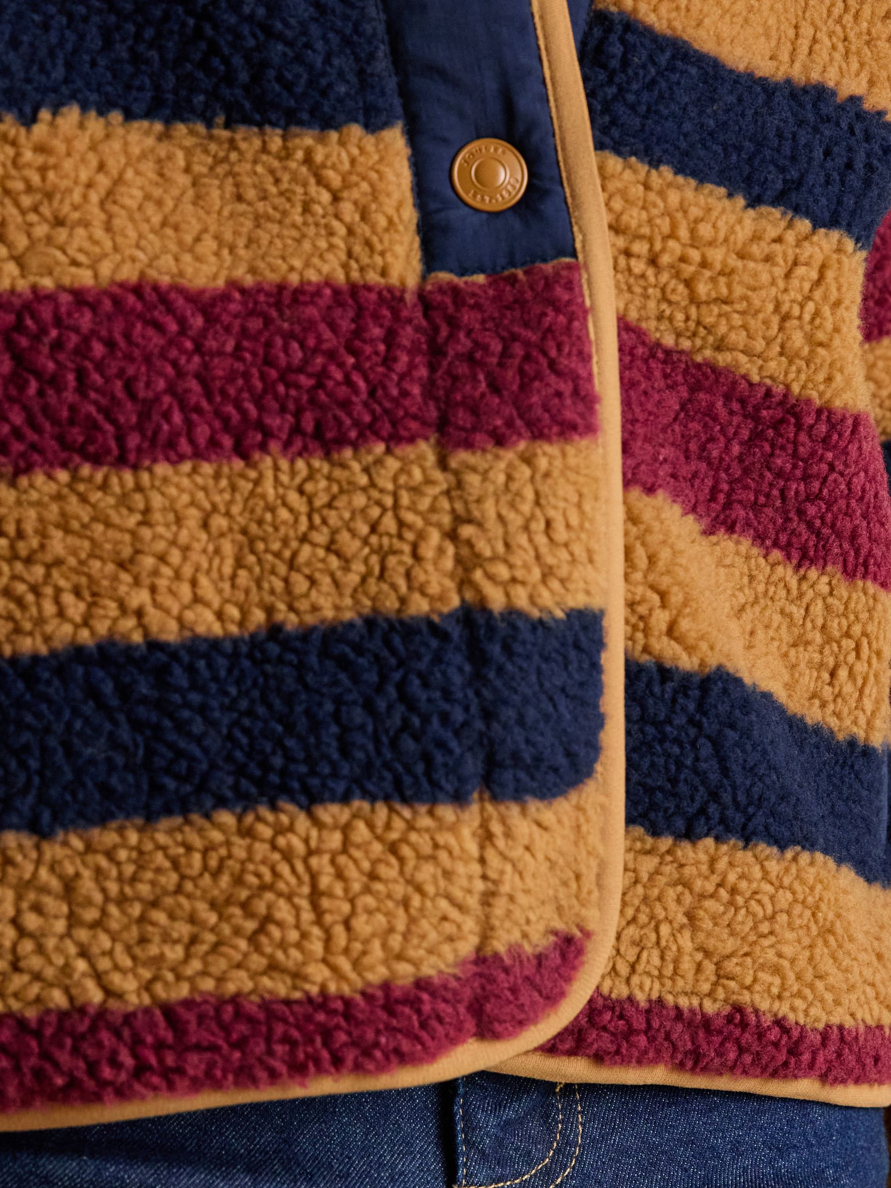 Borg Fleece Tan Stripe Jacket - Image 12 of 14