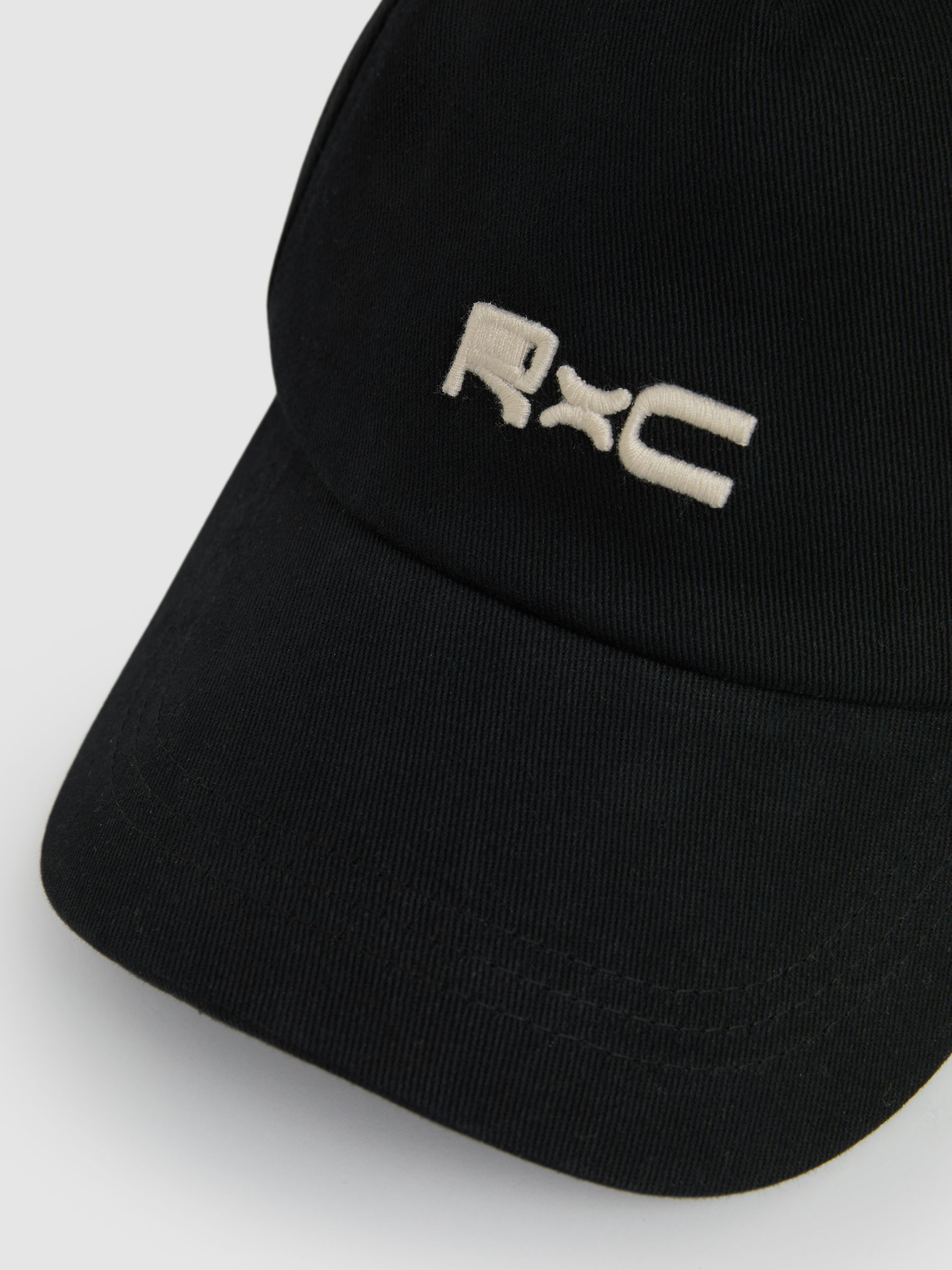 Reiss | Ché Logo-Embroidered Cap in Black - Image 5 of 5