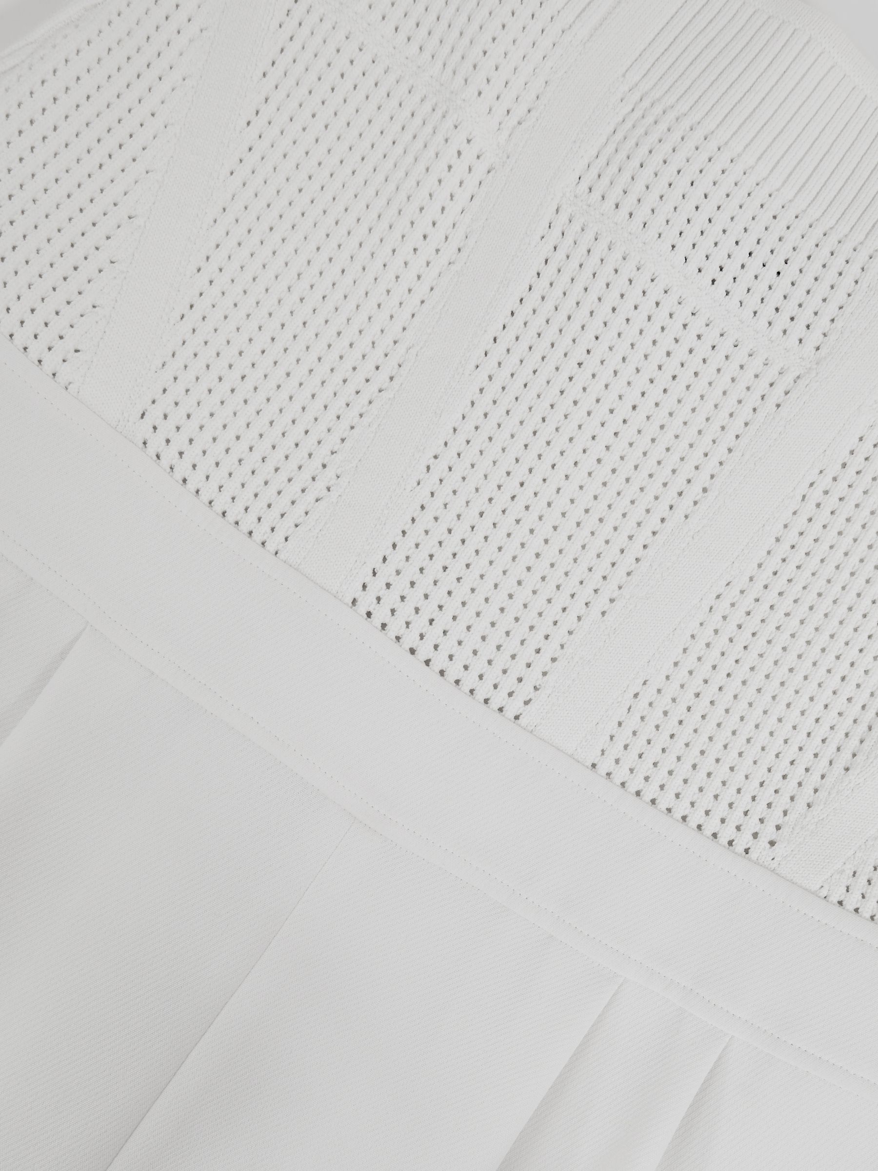 Perforated-Knit Wide-Leg Jumpsuit in Ivory - image 3