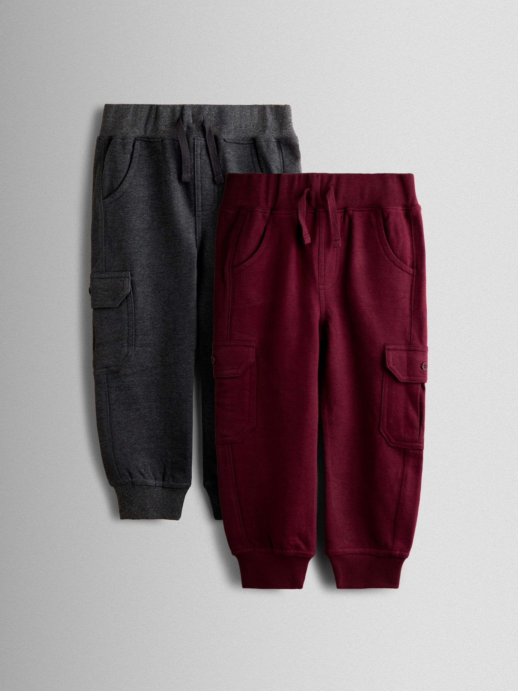 Burgundy Red 2-Pack Cargo Joggers - Image 1 of 7