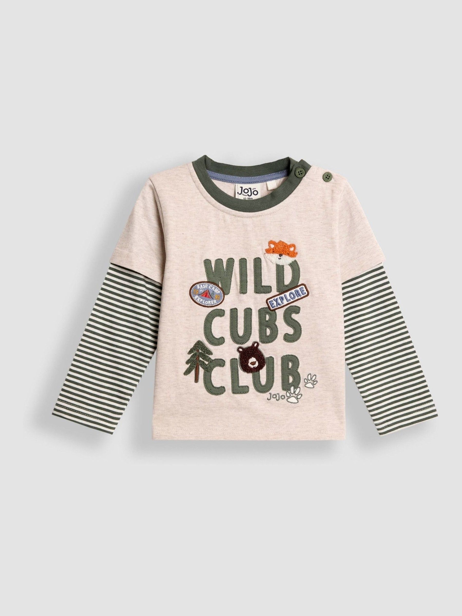 Natural Wild Cubs Club Graphic Appliqué Top - Image 1 of 3