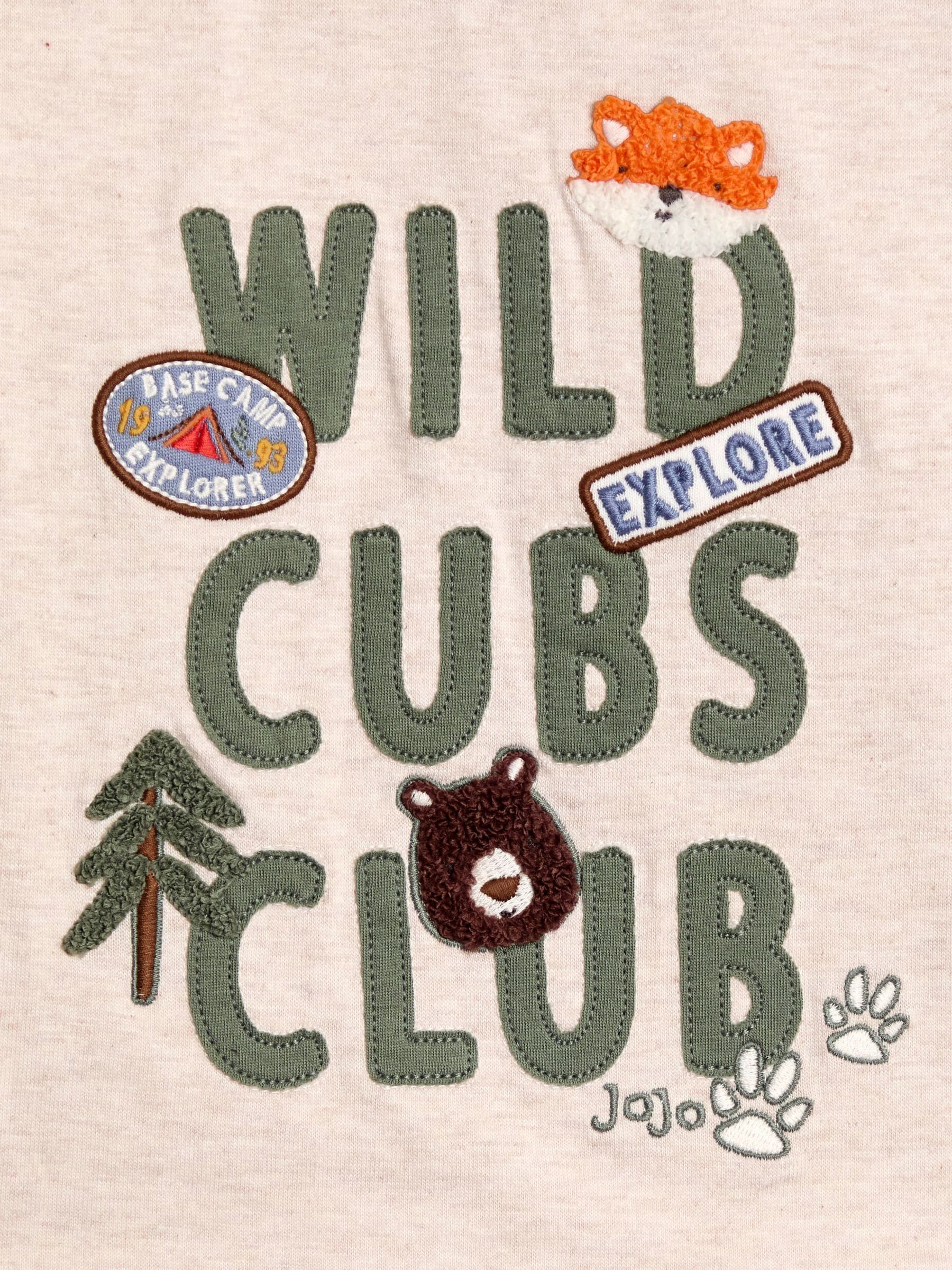 Natural Wild Cubs Club Graphic Appliqué Top - Image 3 of 3