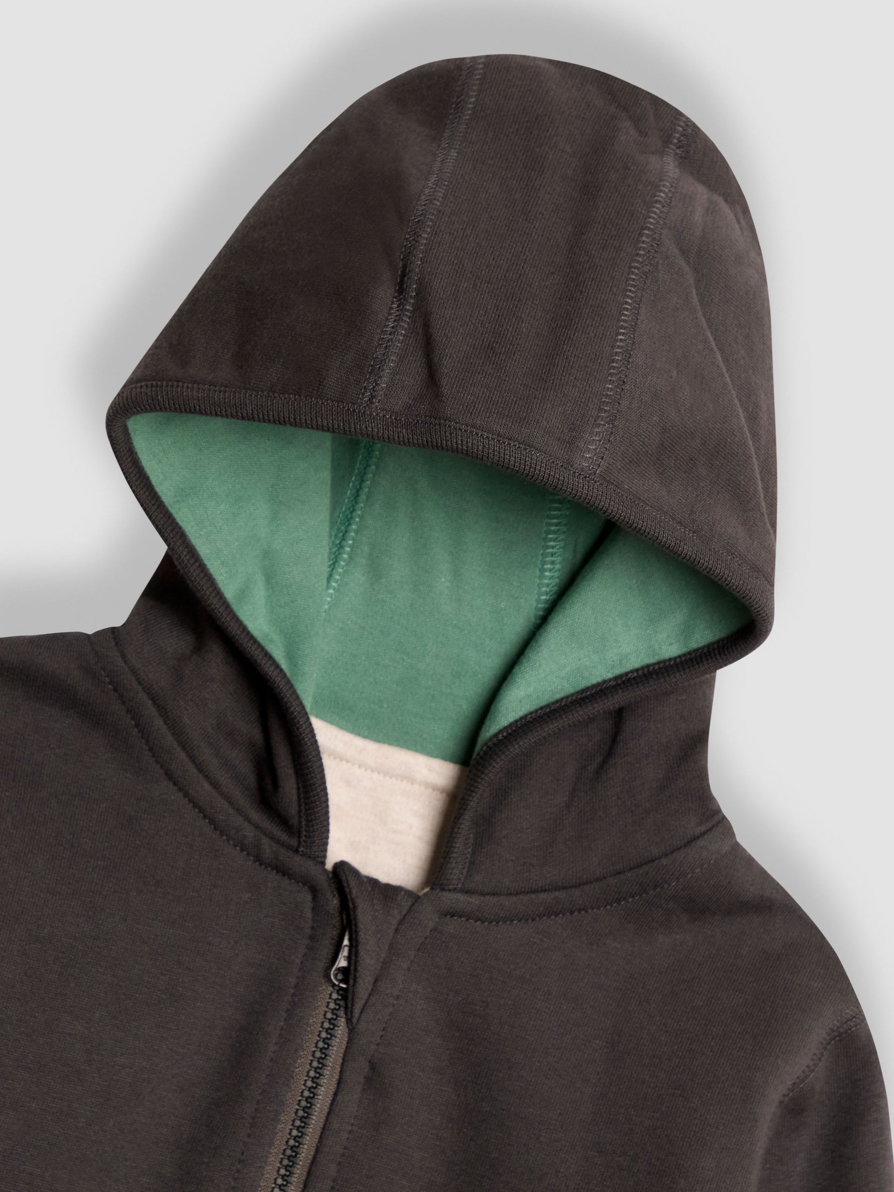 Grey Appliqué Reversible Hoodie - Image 6 of 9