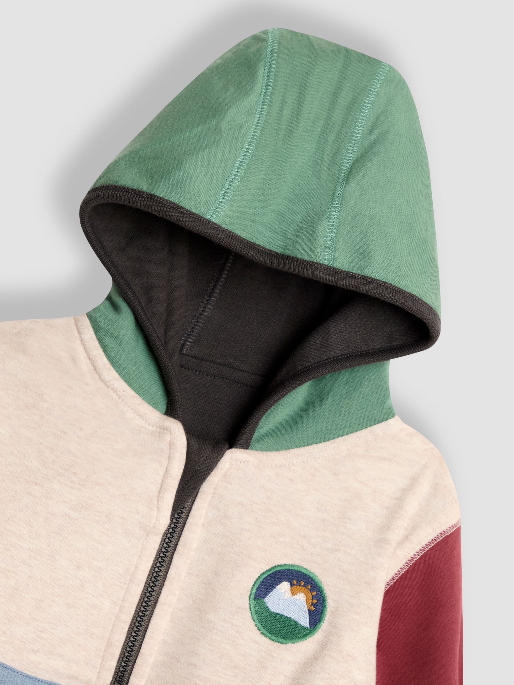 Grey Appliqué Reversible Hoodie - Image 7 of 9