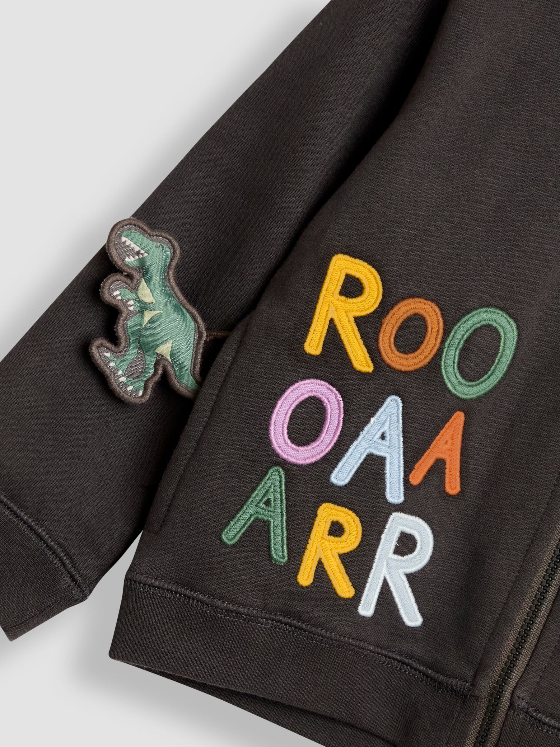Grey Appliqué Reversible Hoodie - Image 8 of 9